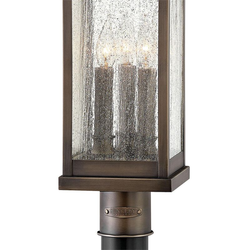 Revere 22 Inch Tall 3 Light Outdoor Post Lamp by Hinkley Lighting