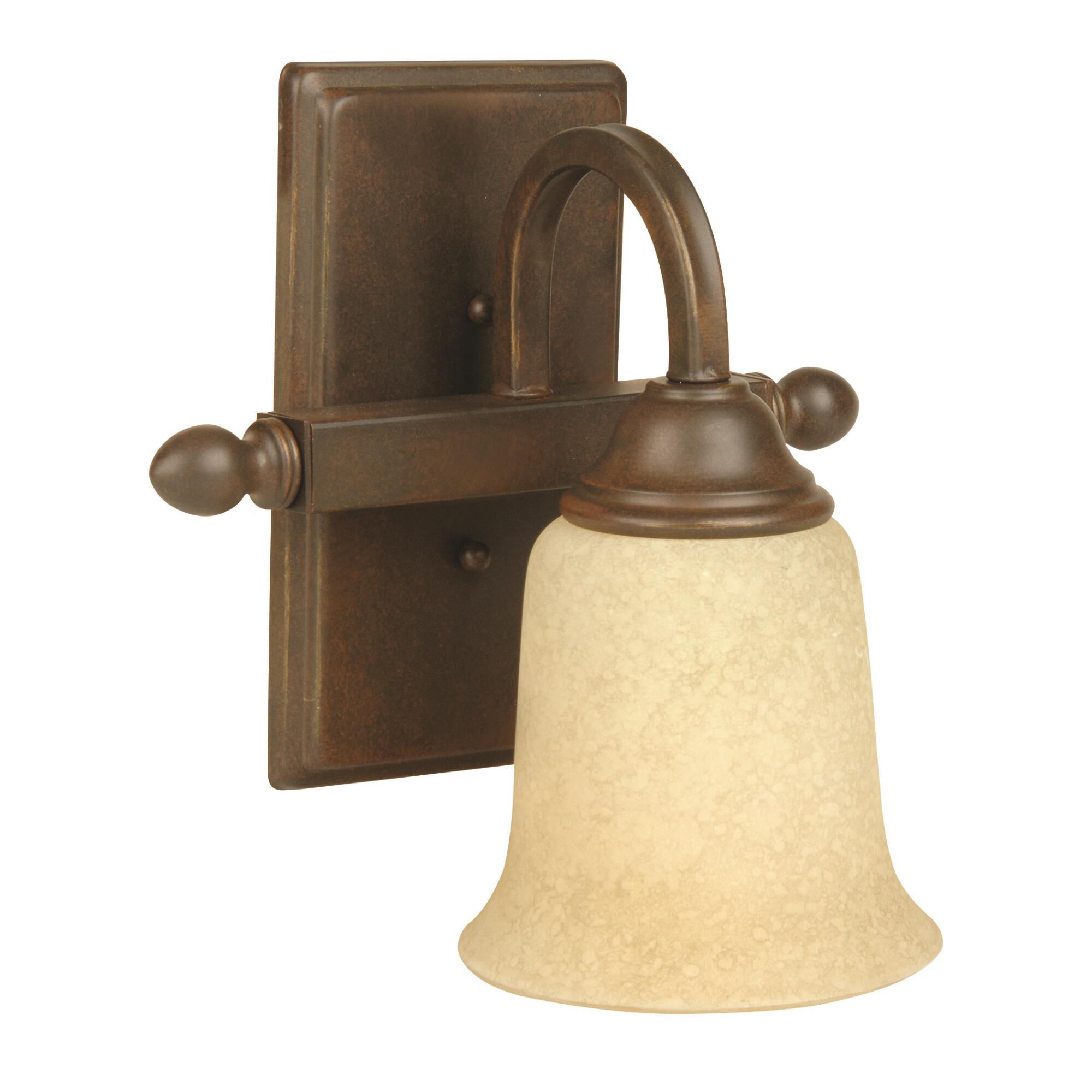 Shown in Aged Bronze Textured finish and Yes glass and Yes shade