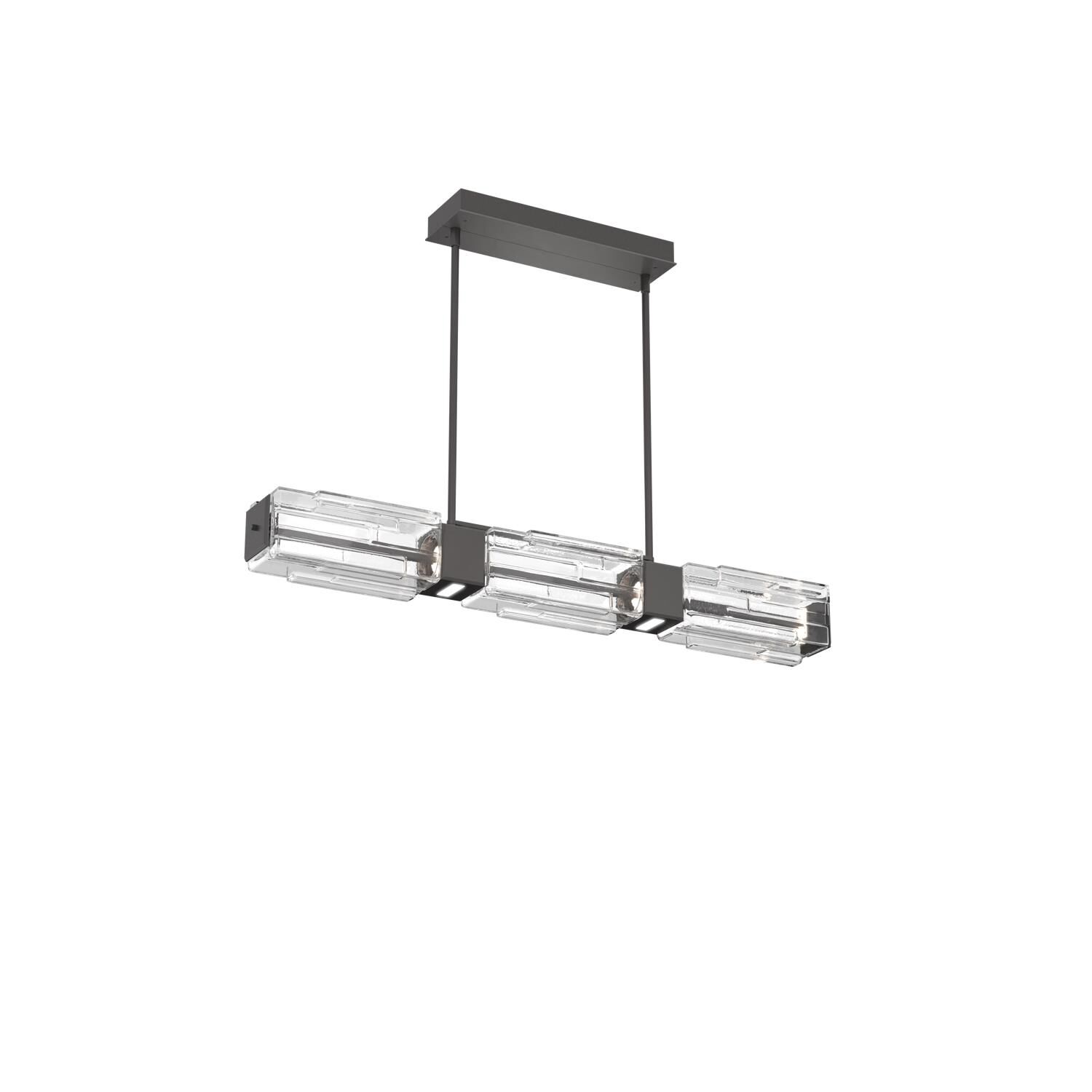 Levi Wilson Ledgestone 41 Inch 16 Light LED Linear Suspension Light by Hammerton Studio