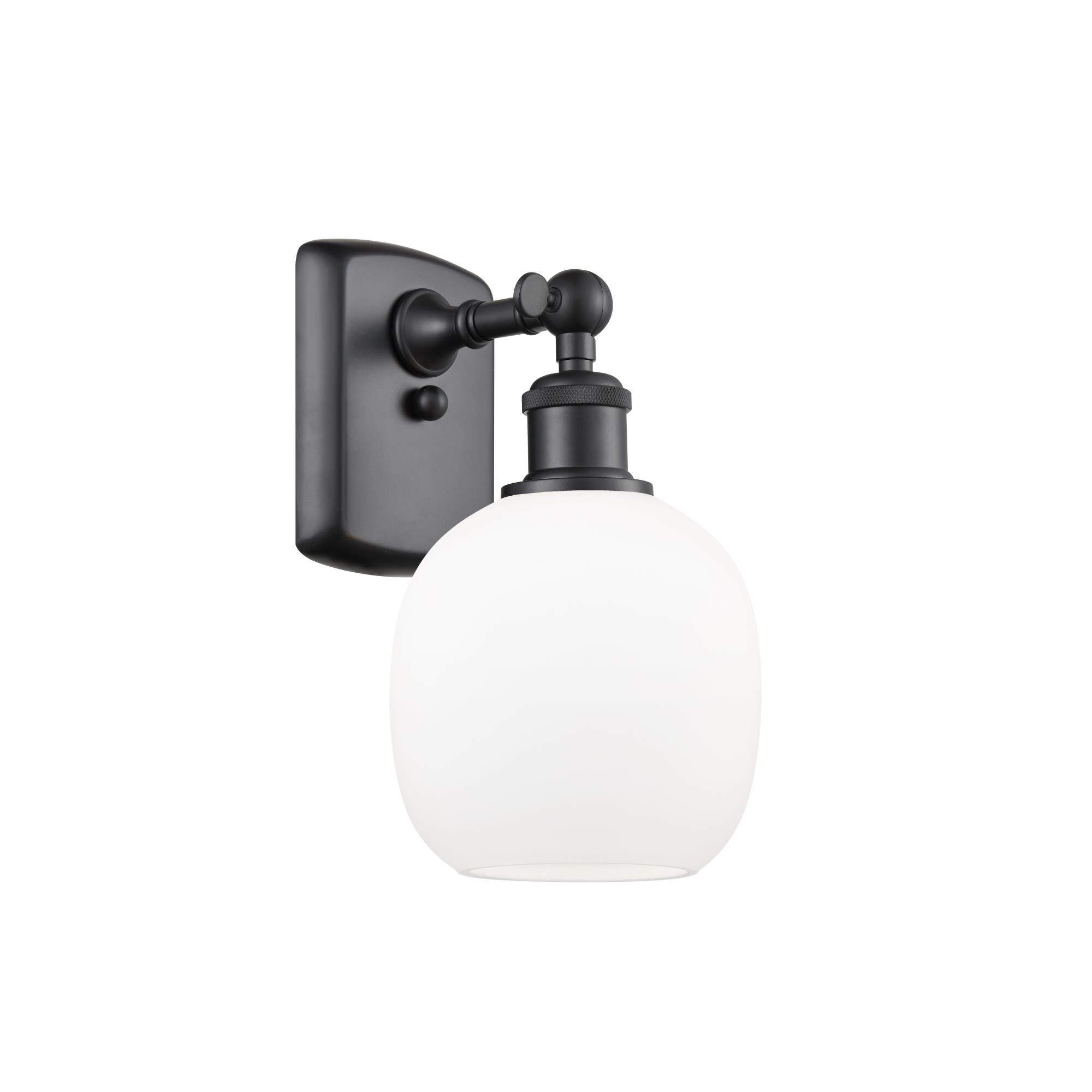 Shown in Matte Black finish and Matte White - Sphere glass