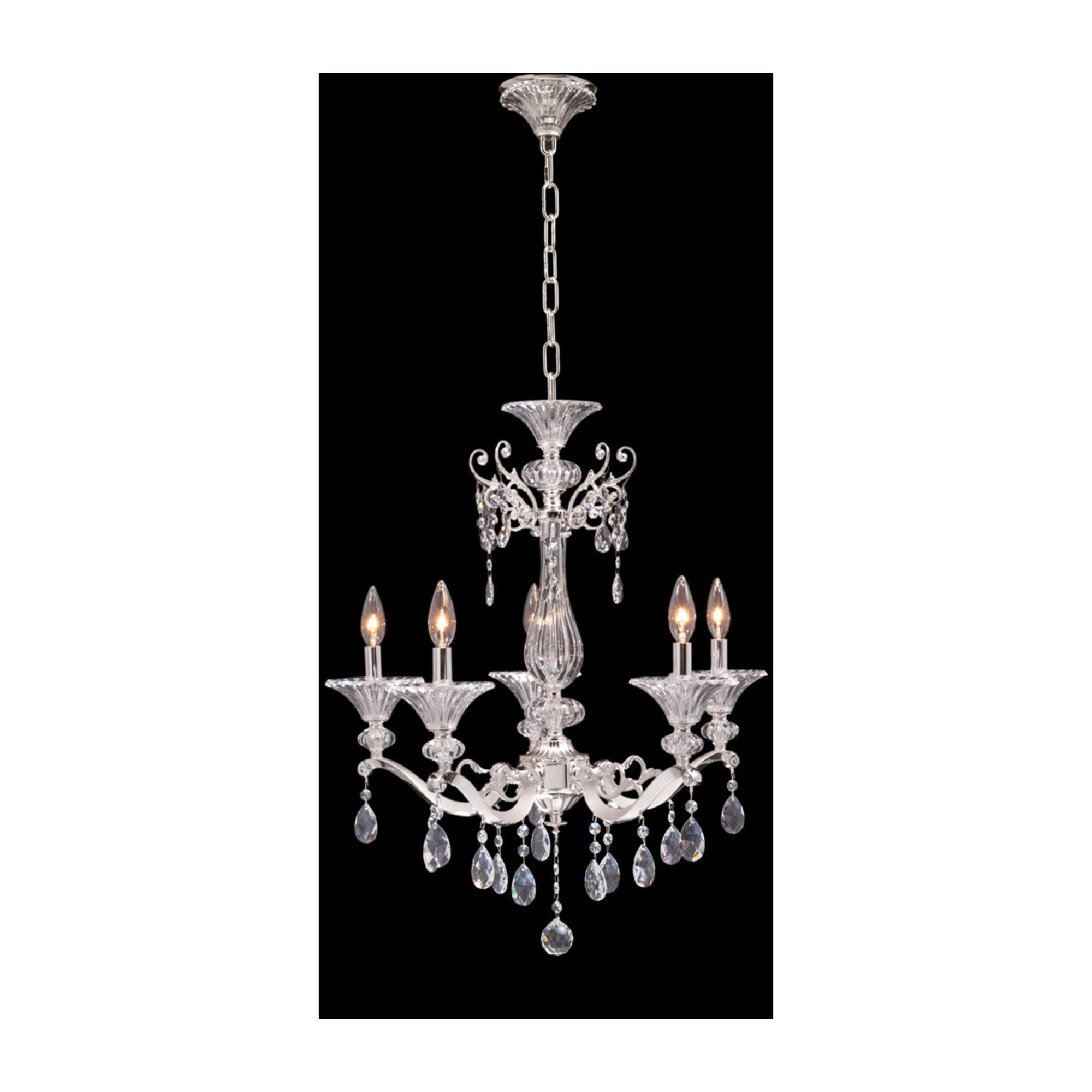 Shown in 2-Tone Silver finish and Spectral Clear crystal