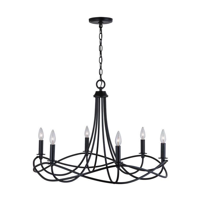 Sonnet 29 Inch 6 Light Chandelier by Capital Lighting Fixture Company