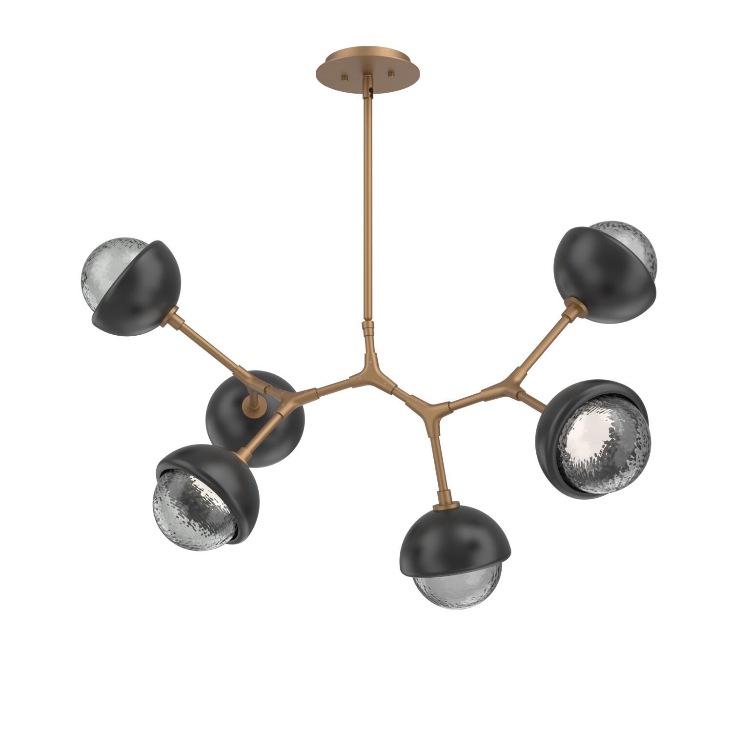 Levi Wilson Cabochon 31 Inch Linear Suspension Light by Hammerton Studio