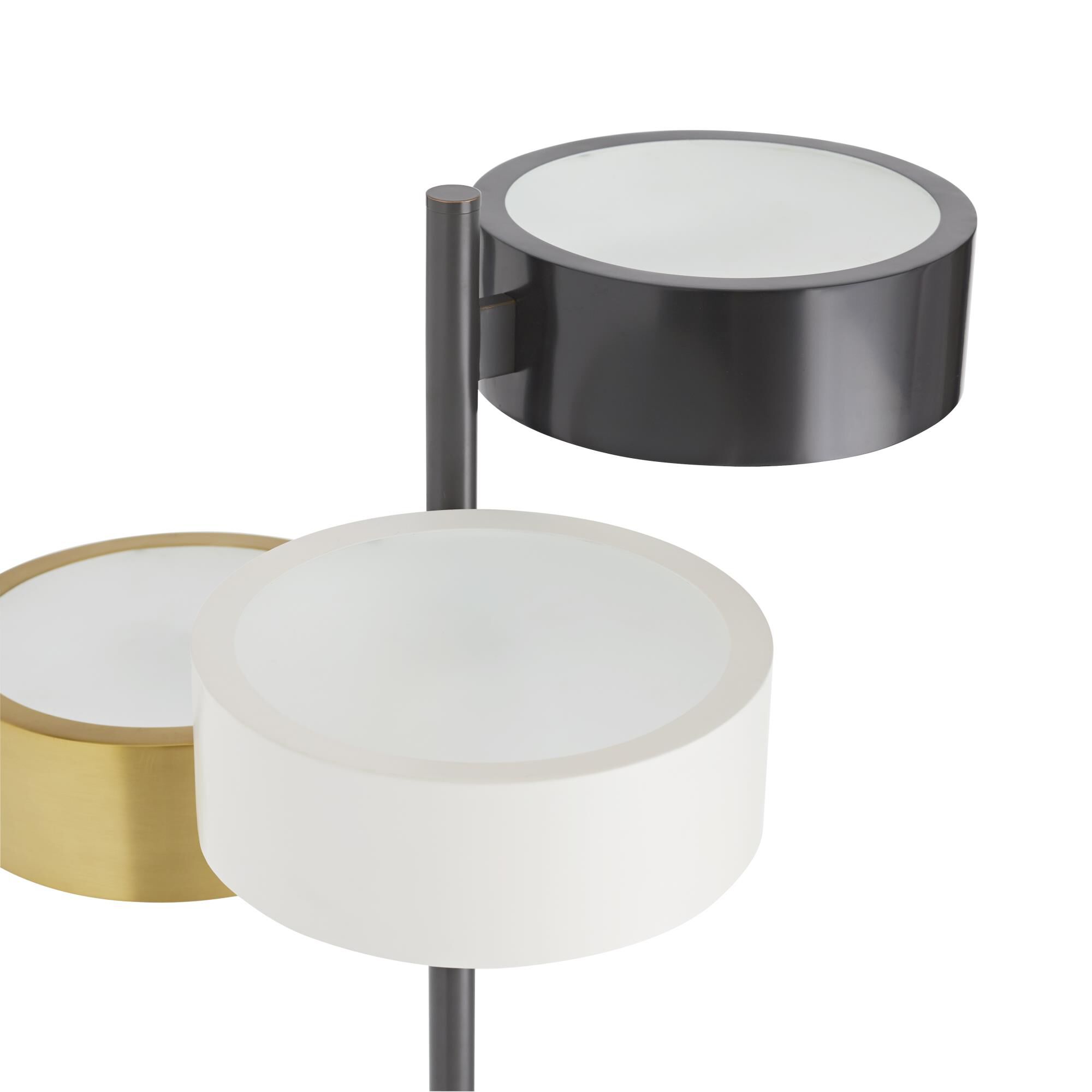 Shown in Bronze finish and Steel shade