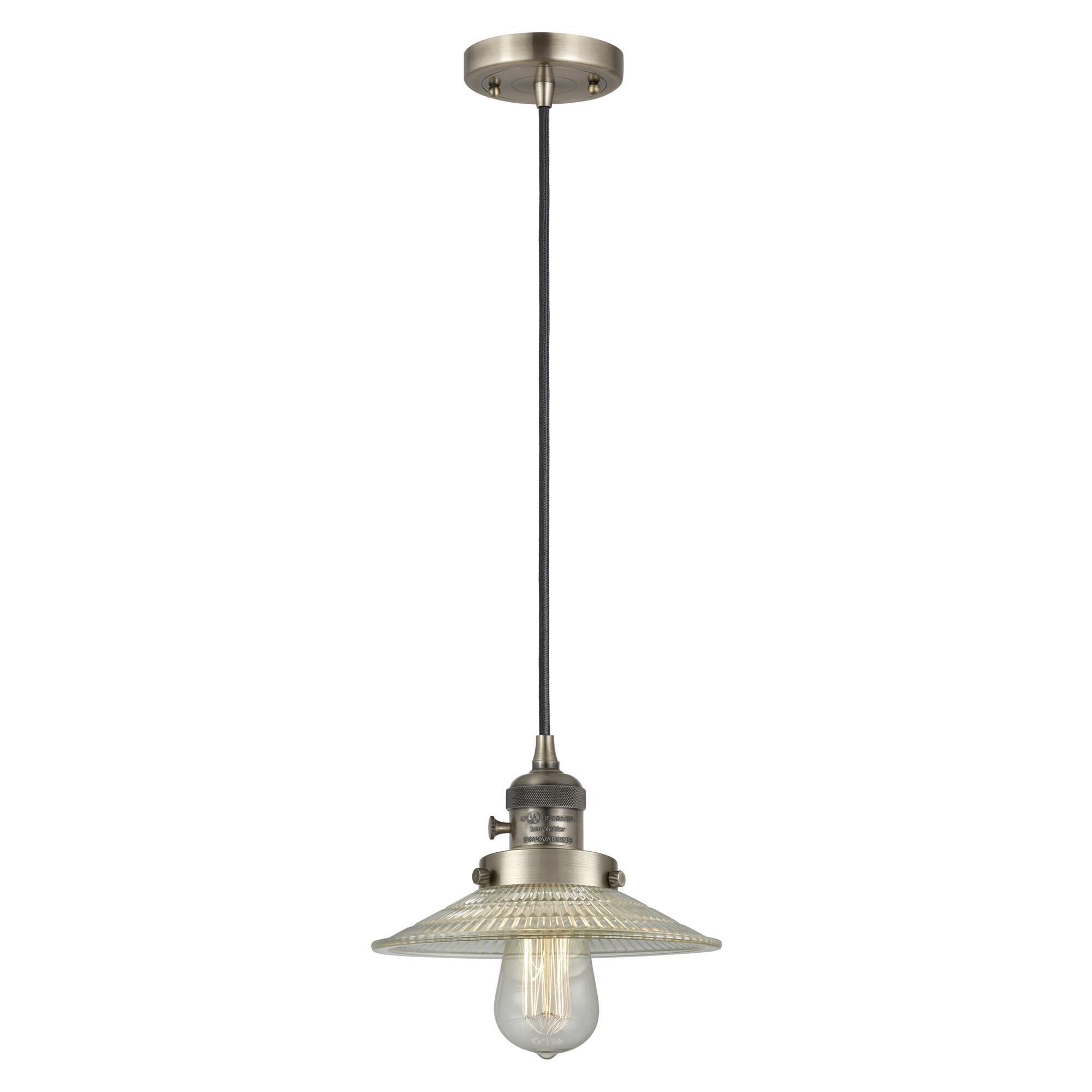 Bruno Marashlian Halophane Mini Pendant by Innovations Lighting