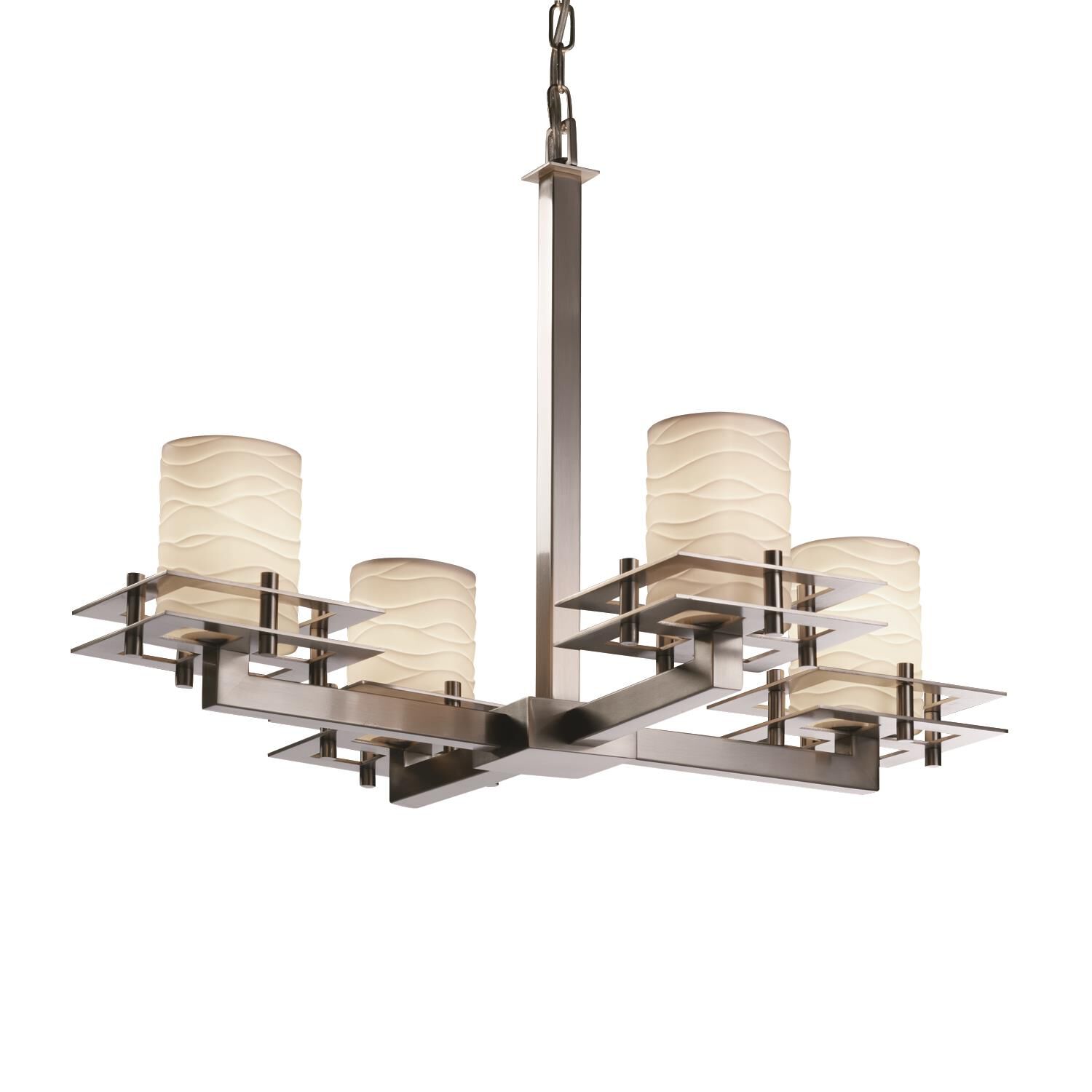 Limoges 25 Inch 4 Light Chandelier by Justice Design Group