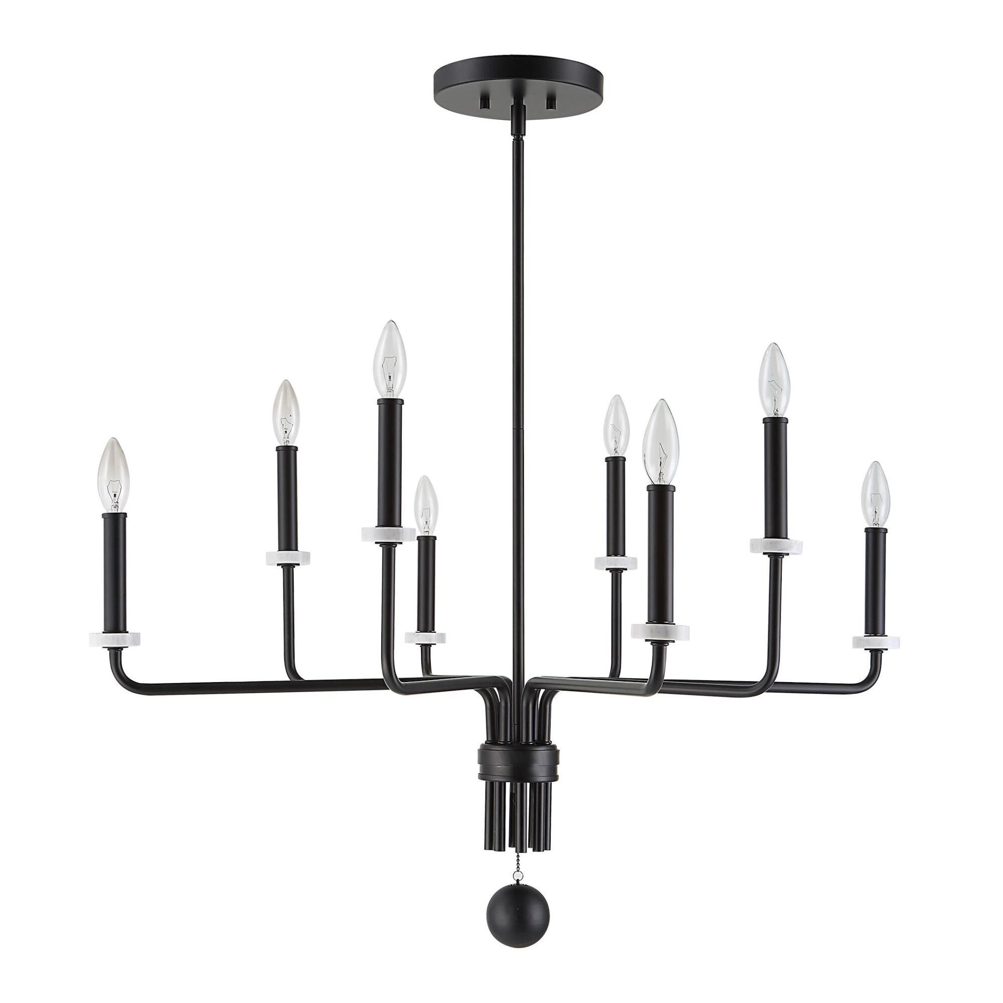 Kalizma Home Ebony 34 Inch 8 Light Chandelier by Uttermost