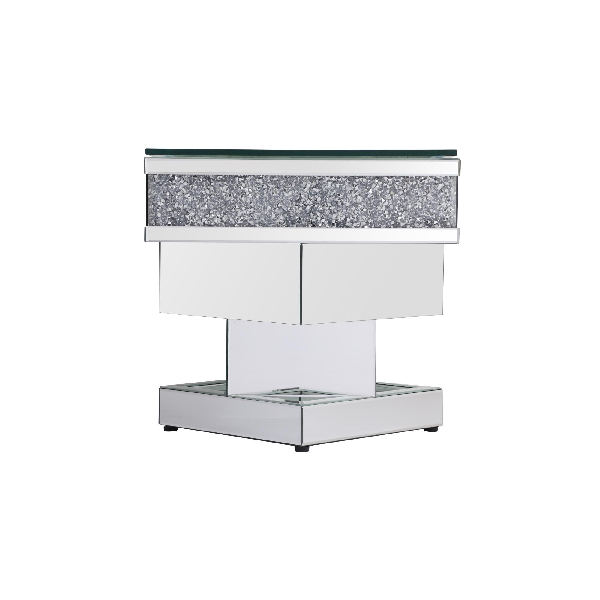 Modern End Table by Elegant Decor