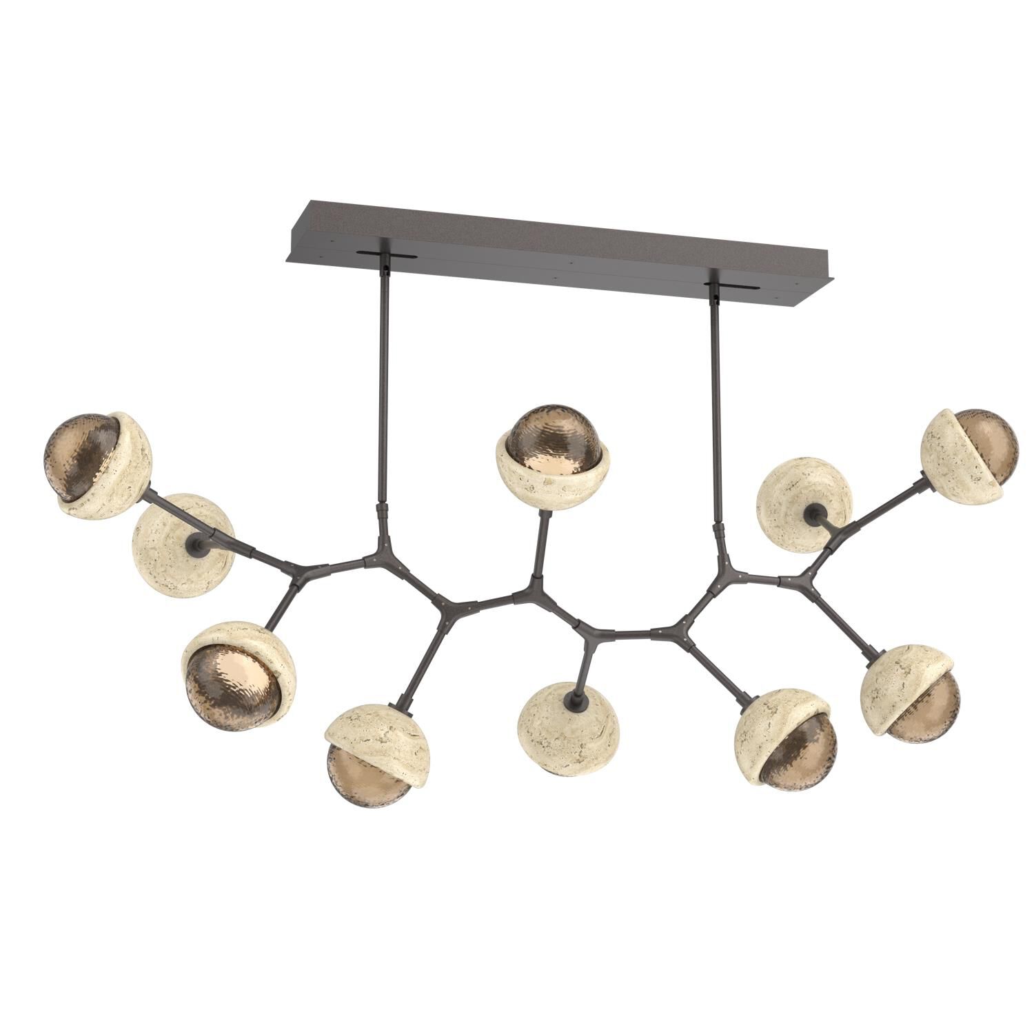 Levi Wilson Cabochon 56 Inch Linear Suspension Light by Hammerton Studio