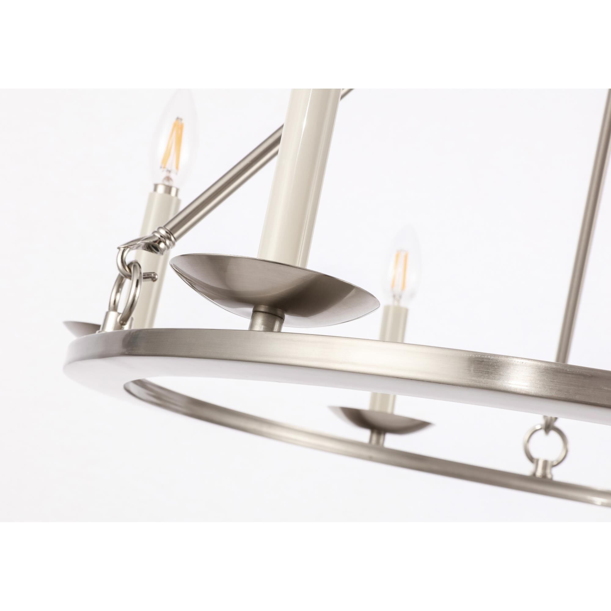 Maine 36 Inch 6 Light Chandelier by Elegant Lighting
