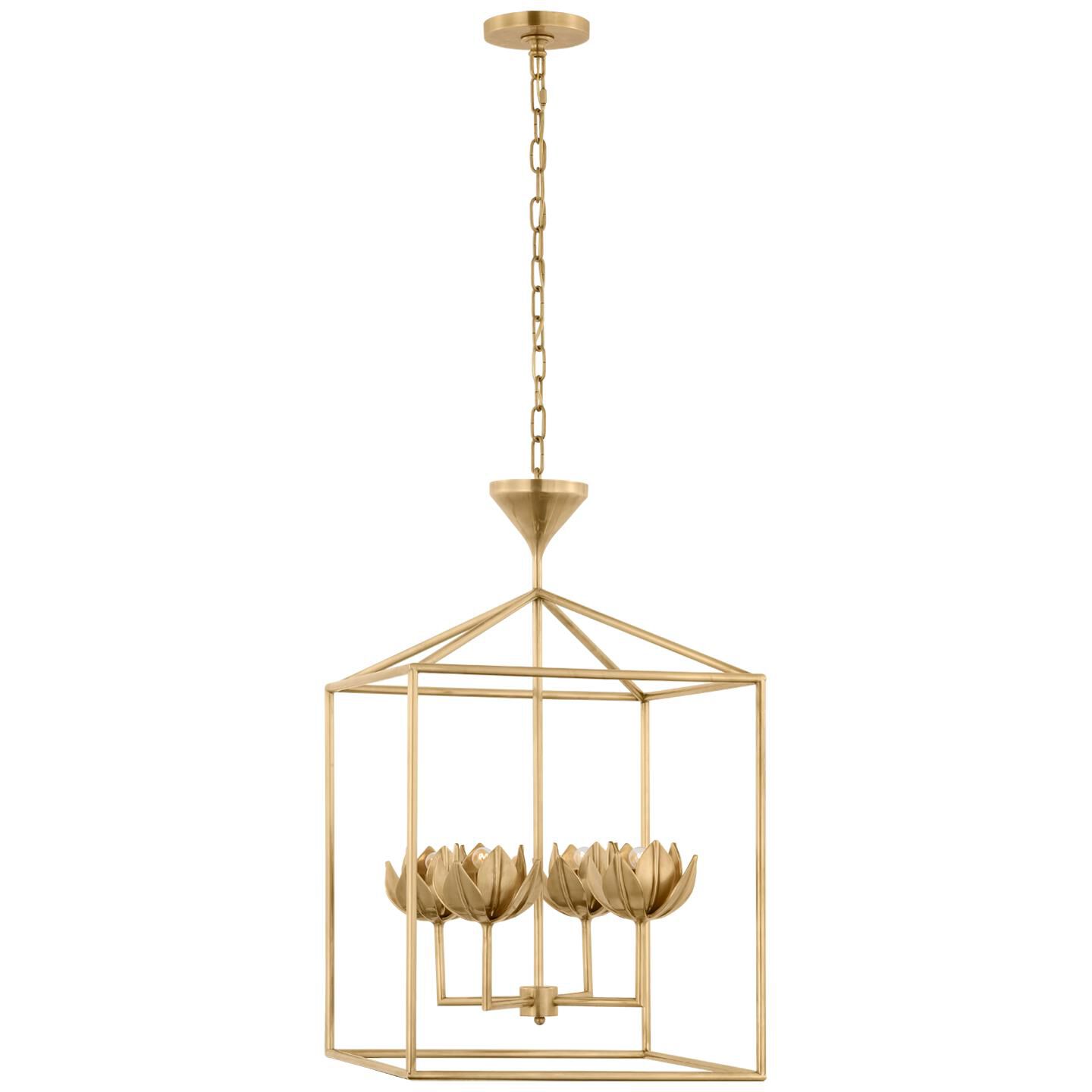 Julie Neill Alberto 18 Inch LED Cage Pendant by Visual Comfort Signature Collection