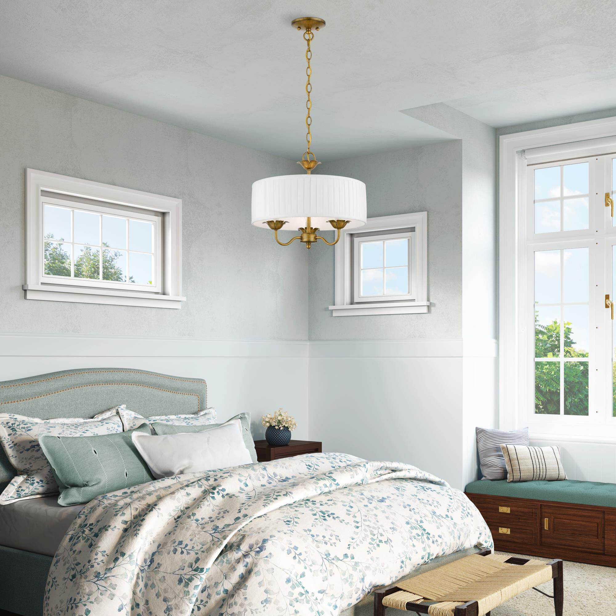 Edinburgh 3 Light Mini Chandelier by Livex Lighting