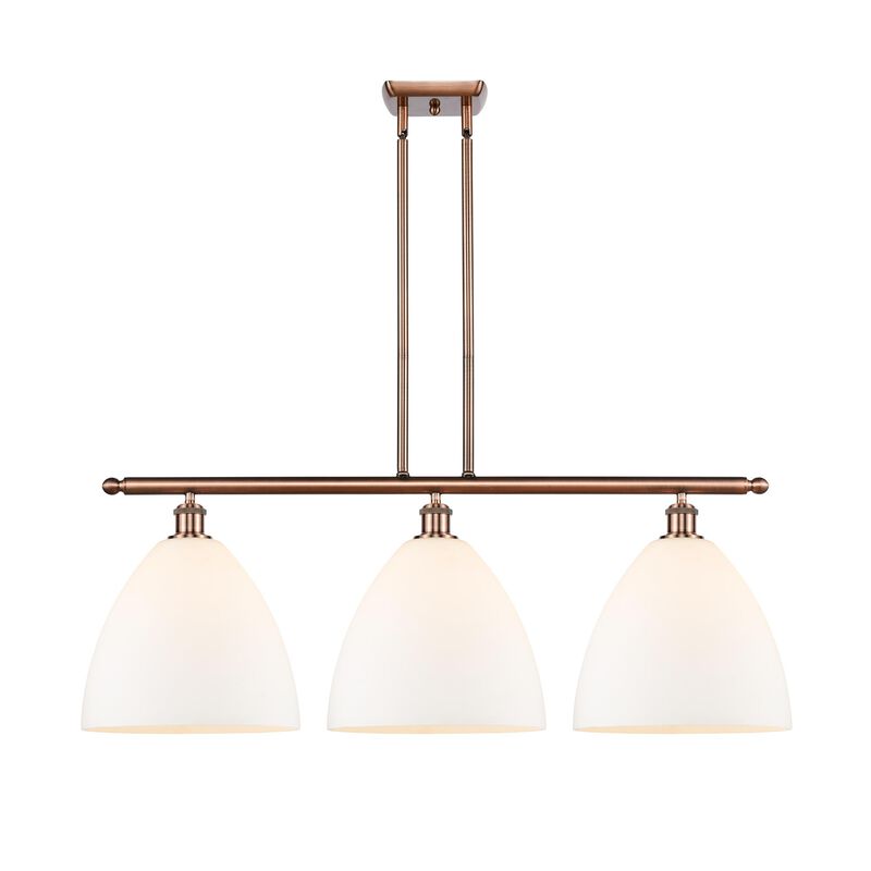 Bruno Marashlian Ballston Dome 38 Inch 3 Light Linear Suspension Light by Innovations Lighting