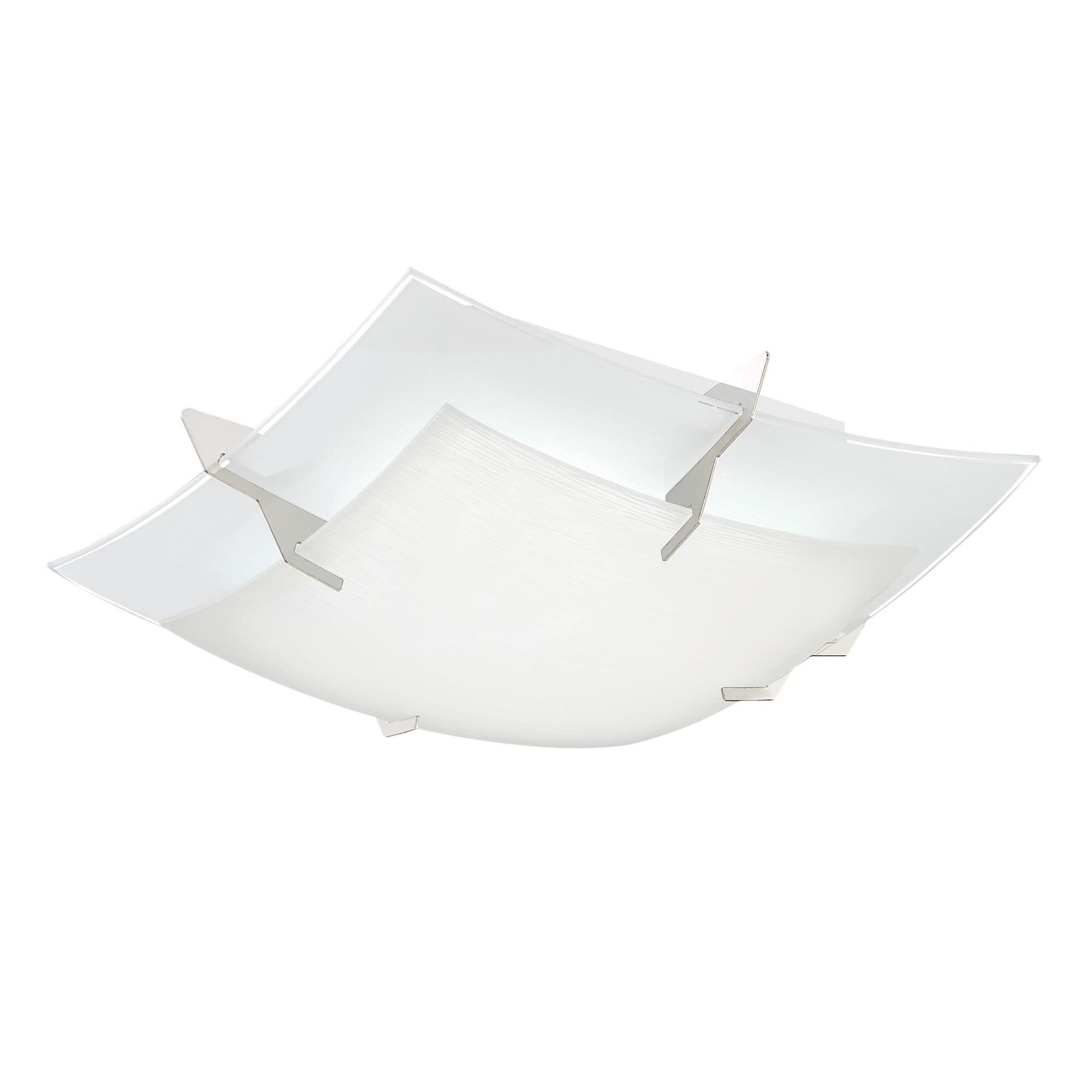 Shown in Polished Chrome finish and Frosted Panel With White Painted, White Painted Panel glass