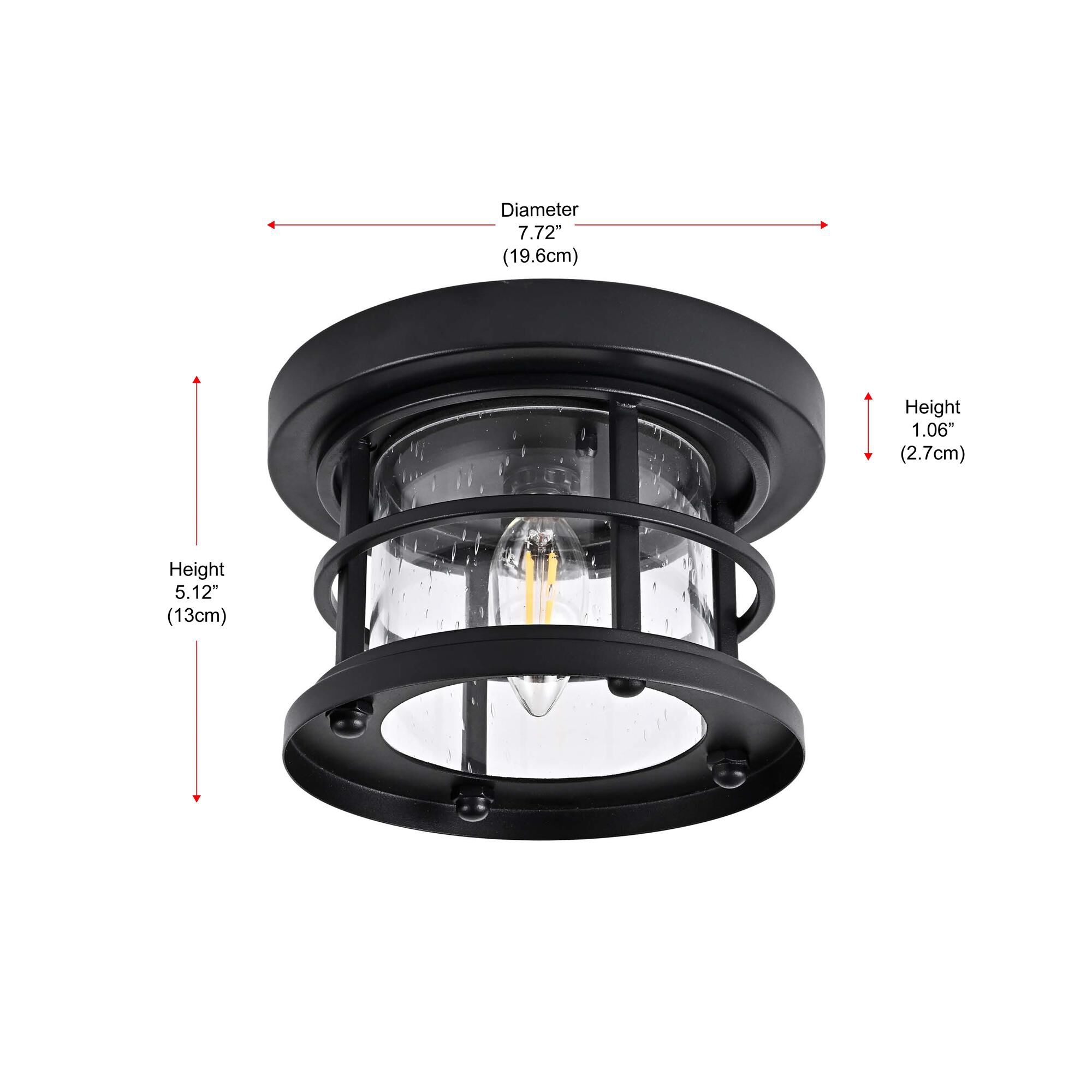 Shown in Black finish and Clear glass