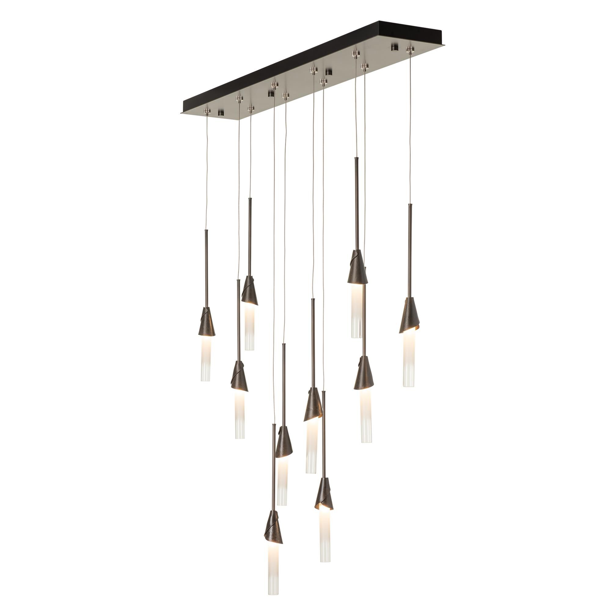 Shown in Dark Smoke finish and Frosted glass