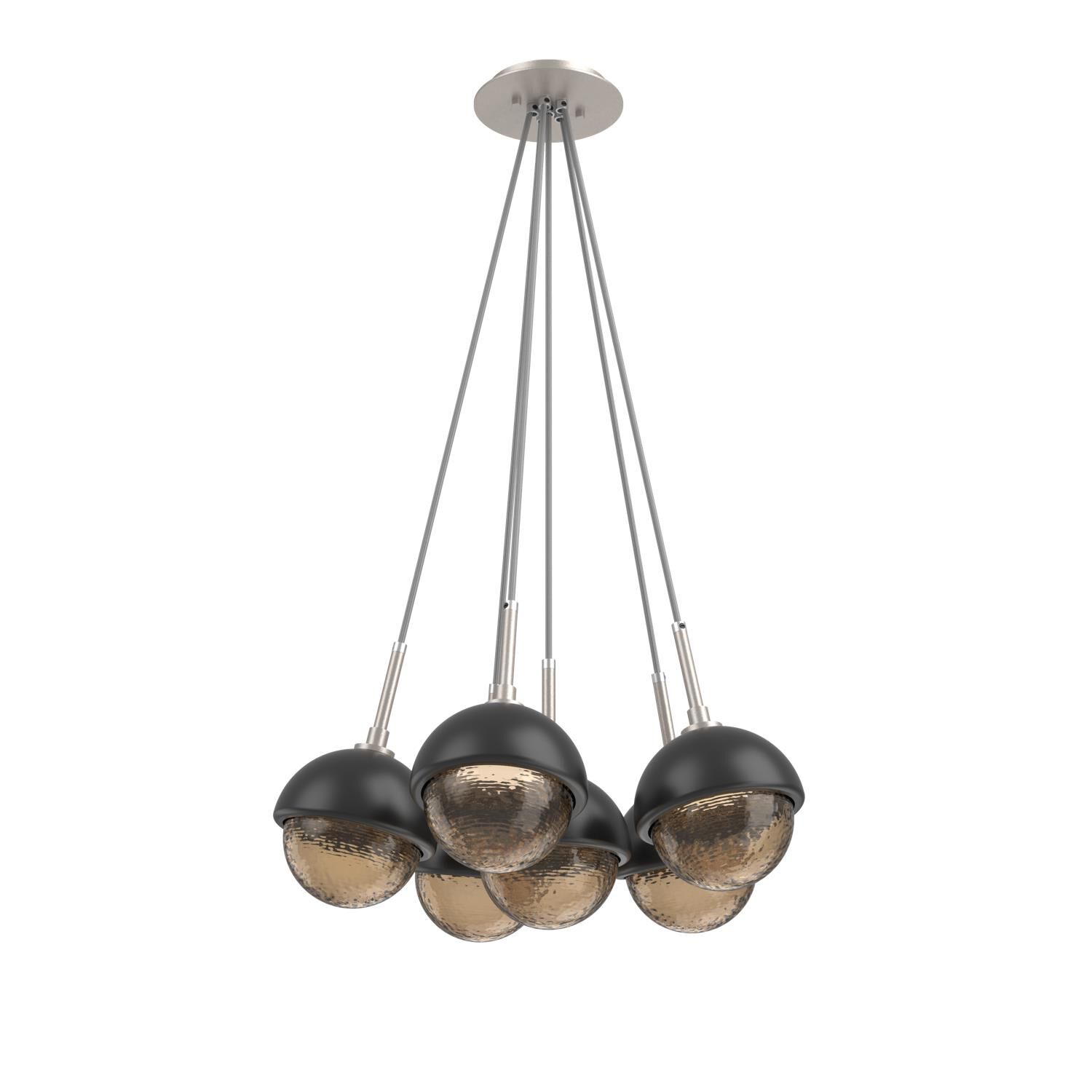 Levi Wilson Cabochon 19 Inch Multi Pendant Light by Hammerton Studio