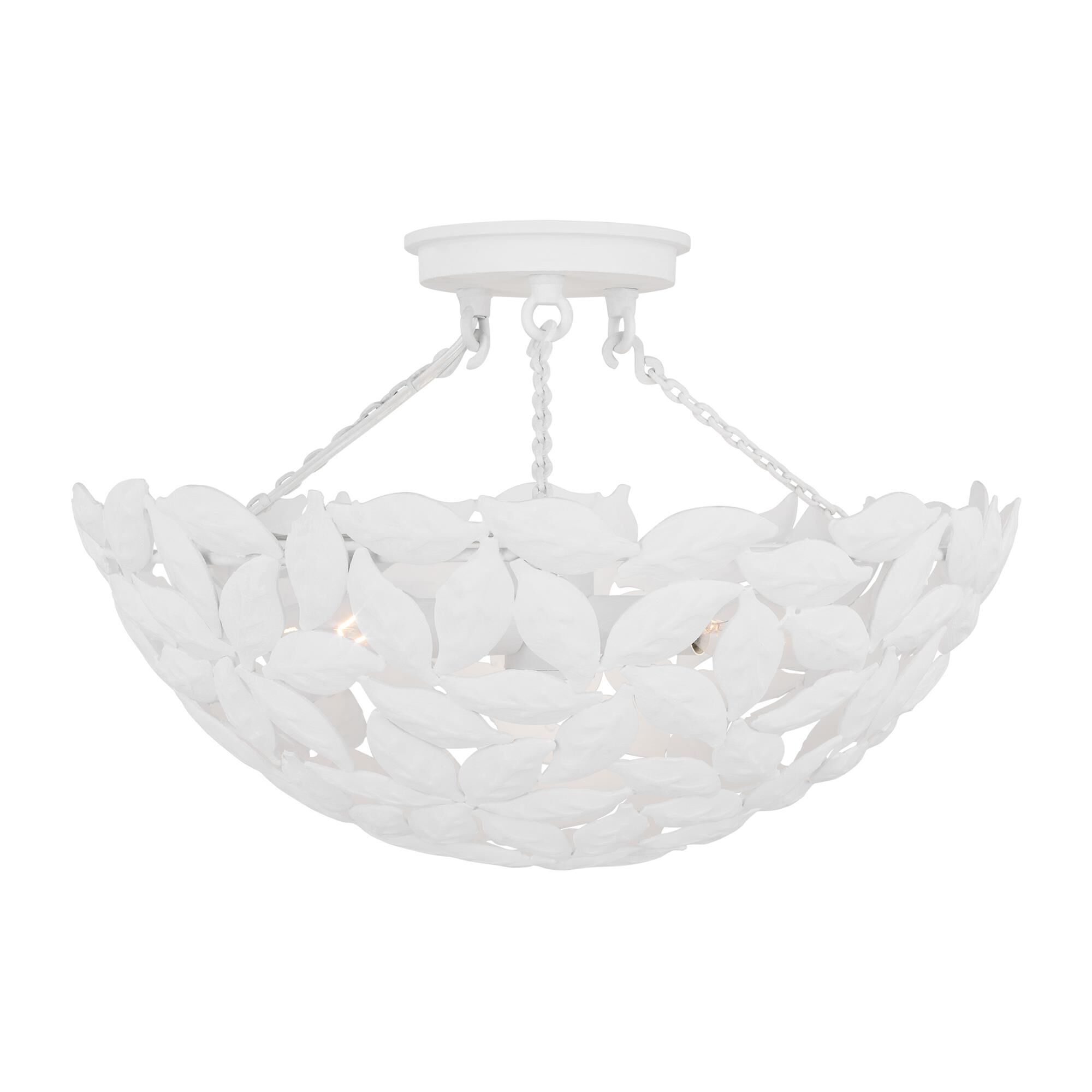 Shown in Textured White finish and Textured White Steel shade
