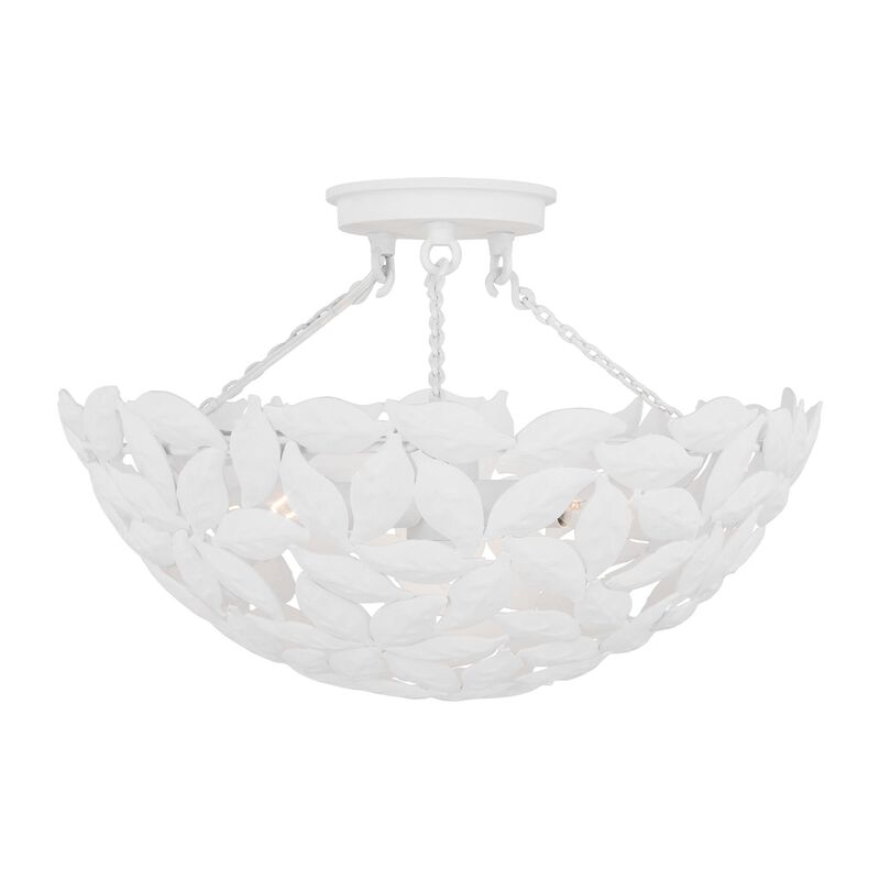 Alexa Hampton Kelan 16 Inch 3 Light Semi Flush Mount by Visual Comfort Studio Collection