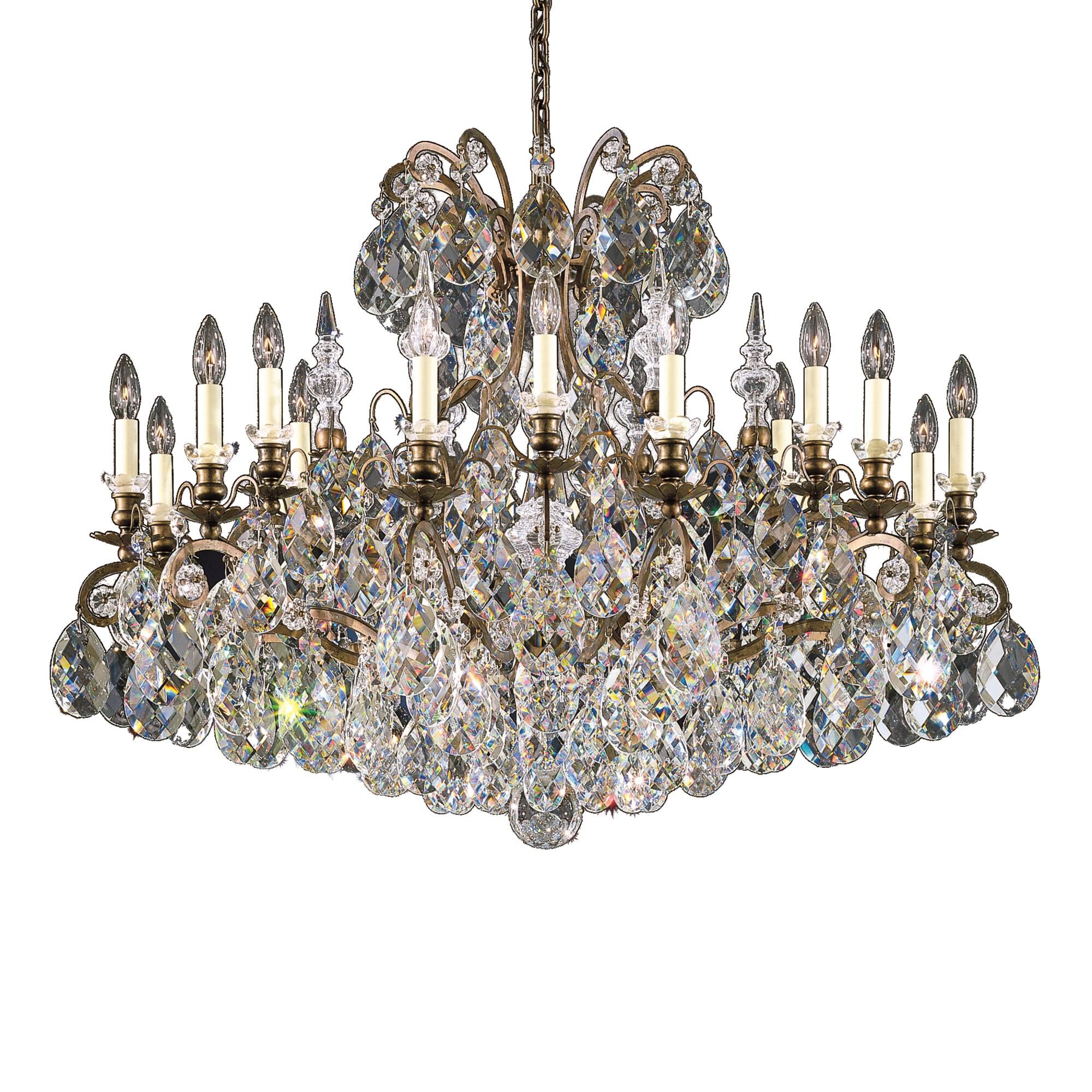 Renaissance 40 Inch 19 Light Chandelier by Schonbek