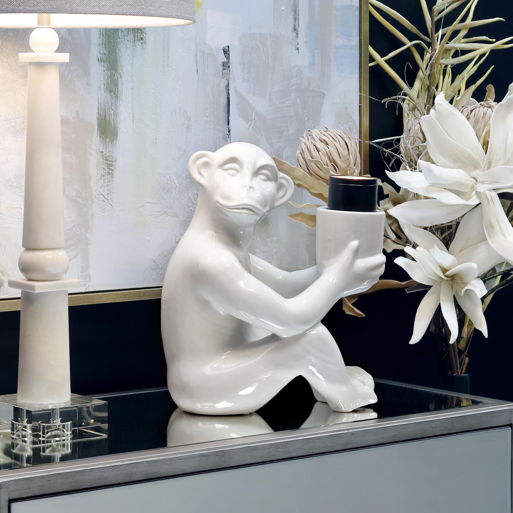 Shown in White finish