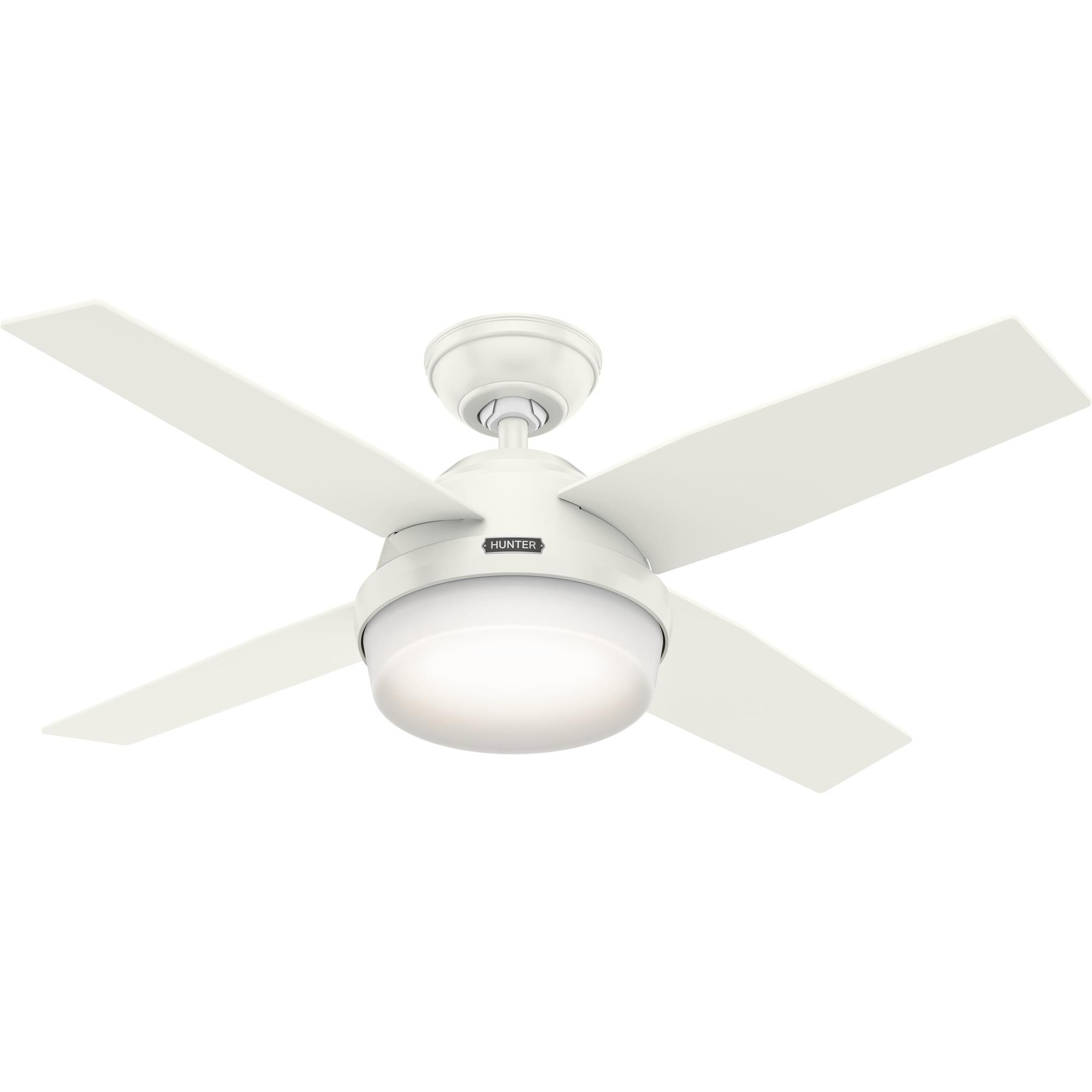 Shown in Fresh White finish and Cased White glass