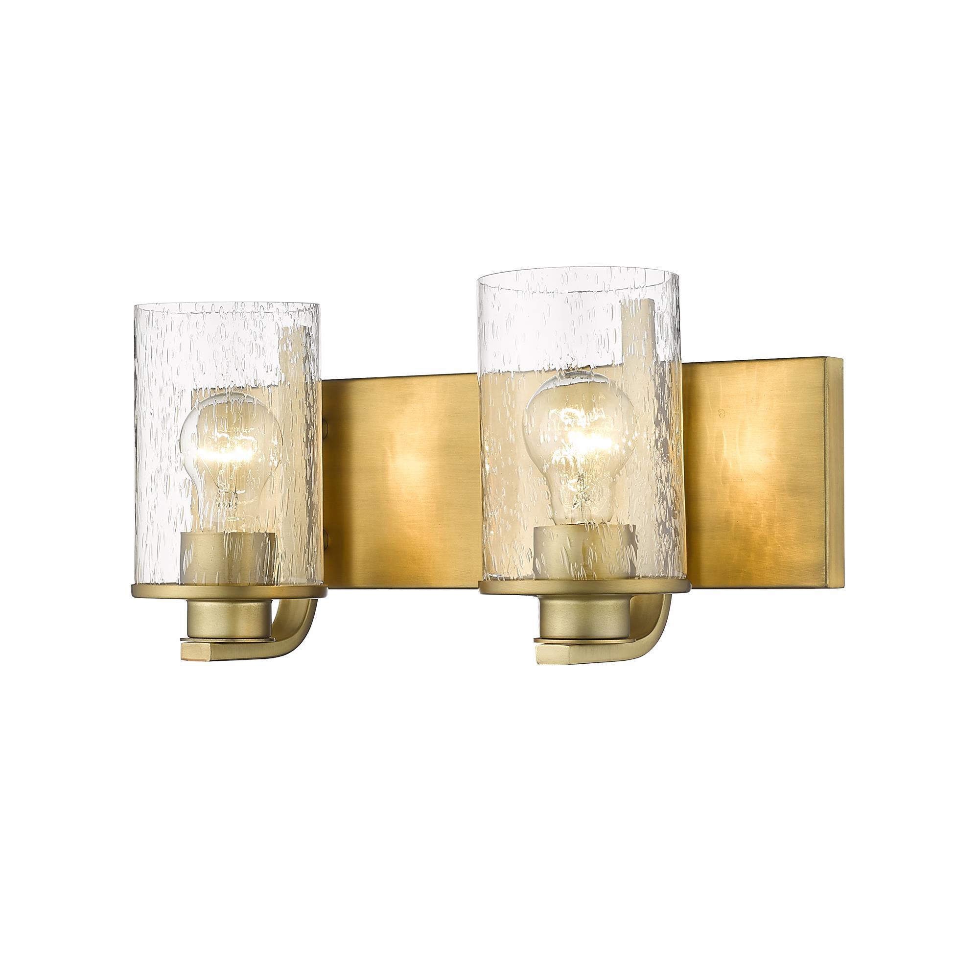 Shown in Olde Brass finish and Glass shade