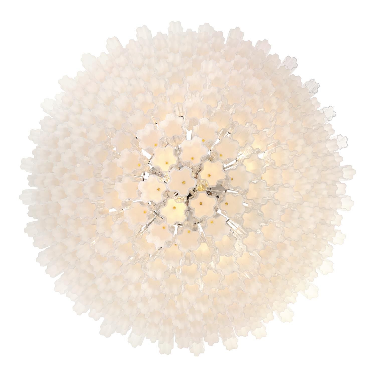 Shown in Polished Chrome finish and Tronchi Glass crystal