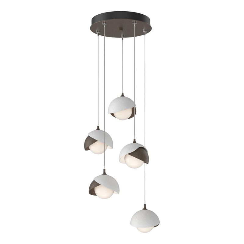 Brooklyn 16 Inch 5 Light Multi Light Pendant by Hubbardton Forge