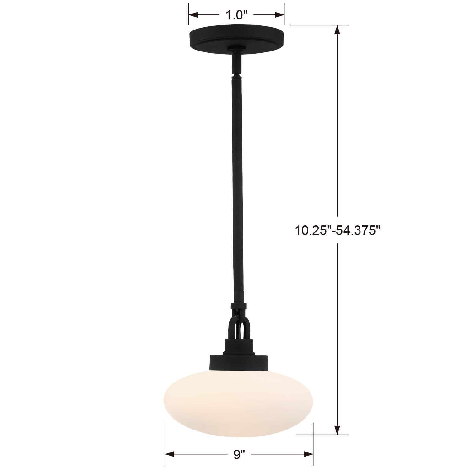 Crystorama Parker 9 Inch Mini Pendant