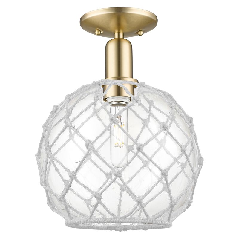 Bruno Marashlian Farmhouse Rope 10 Inch Semi Flush Mount by Innovations Lighting