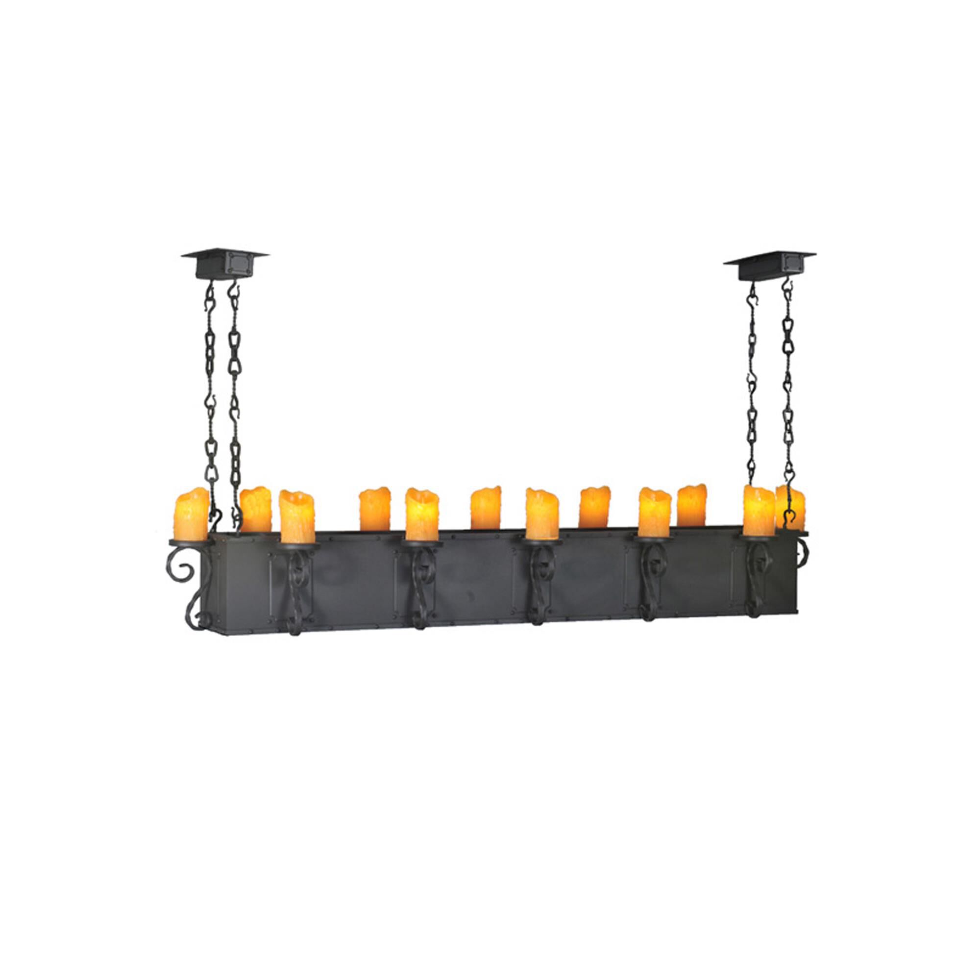 Carpathian 68 Inch 12 Light Mini Chandelier by Meyda Lighting