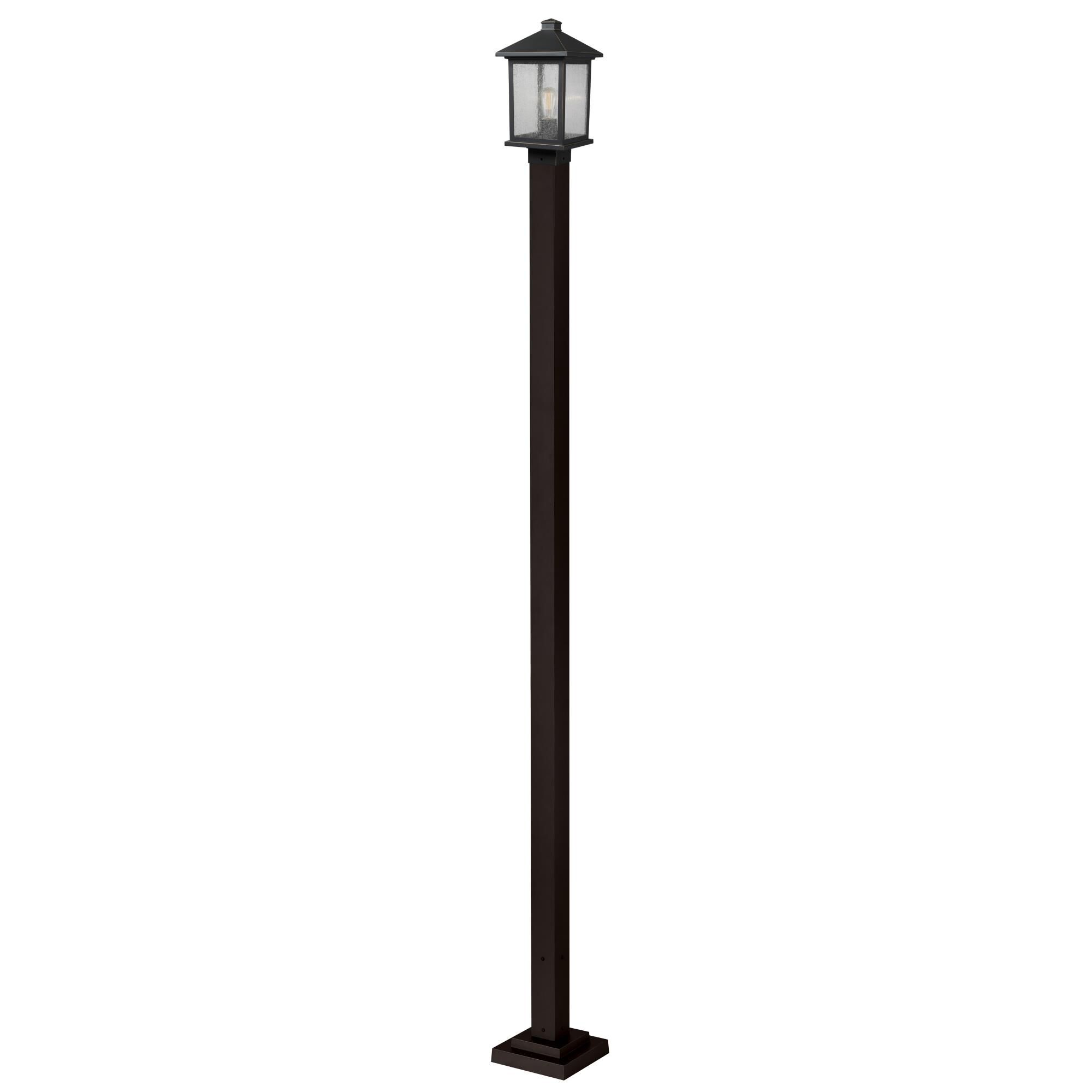 Shown in Oil Rubbed Bronze finish and Glass shade