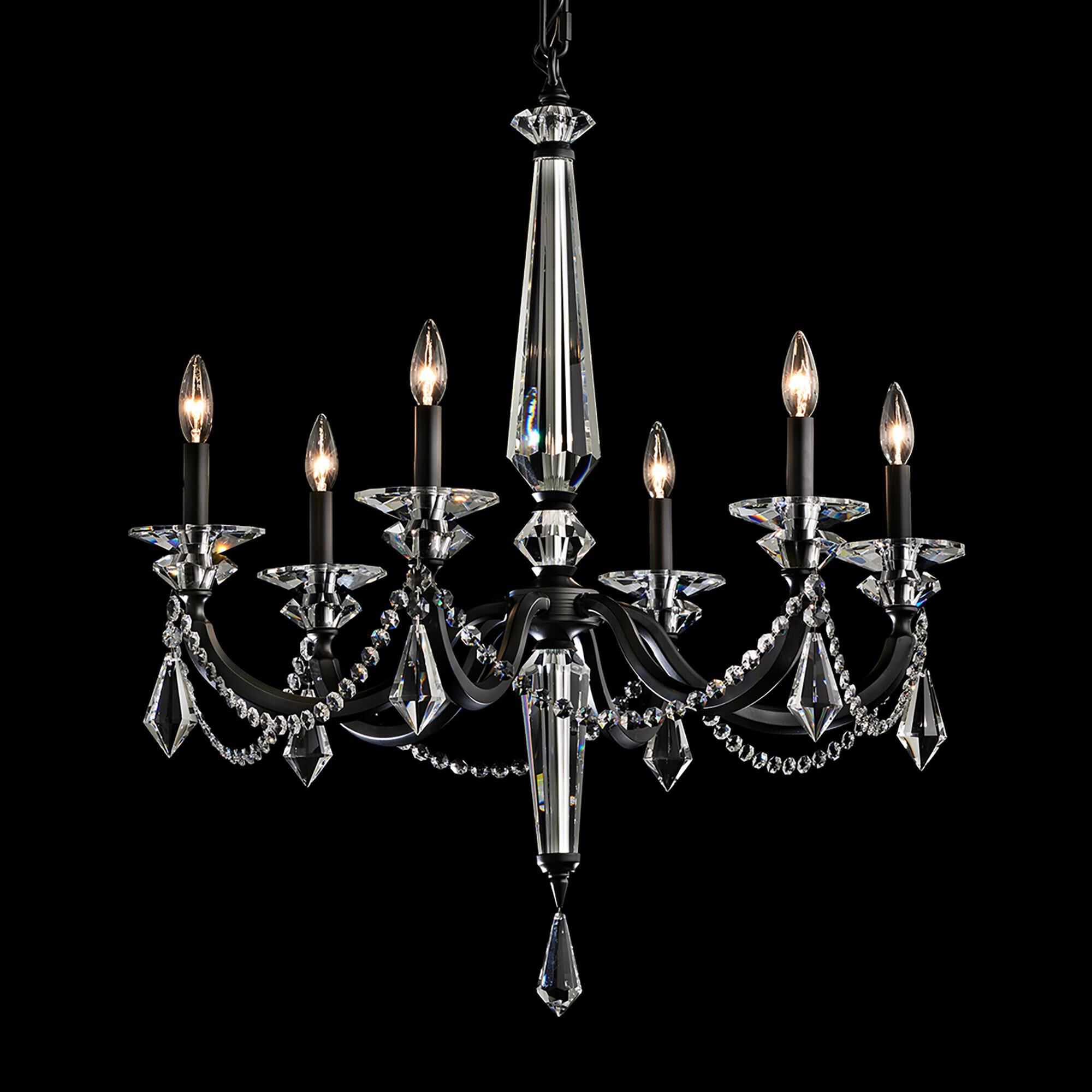 Verona 29 Inch 6 Light Chandelier by Schonbek