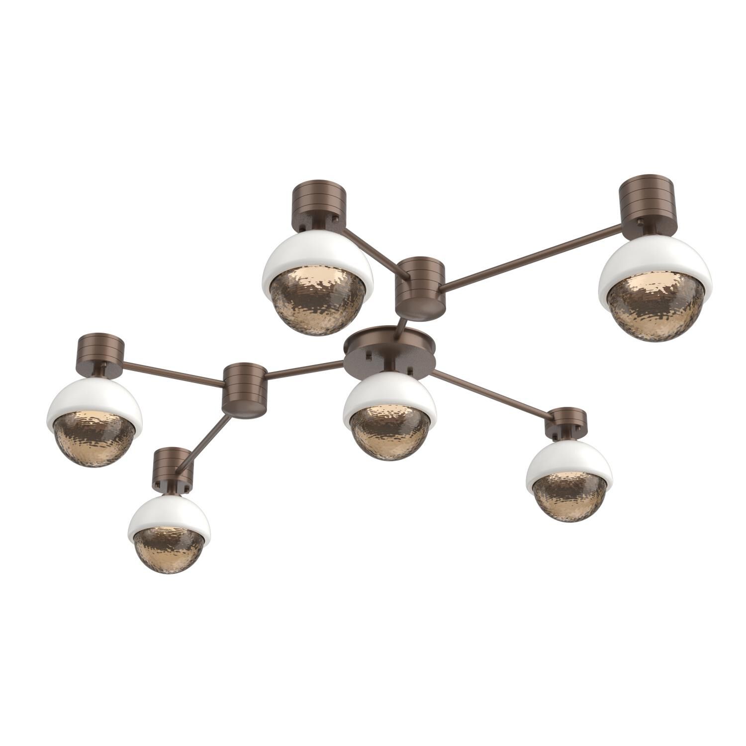 Levi Wilson Cabochon 41 Inch Flush Mount by Hammerton Studio