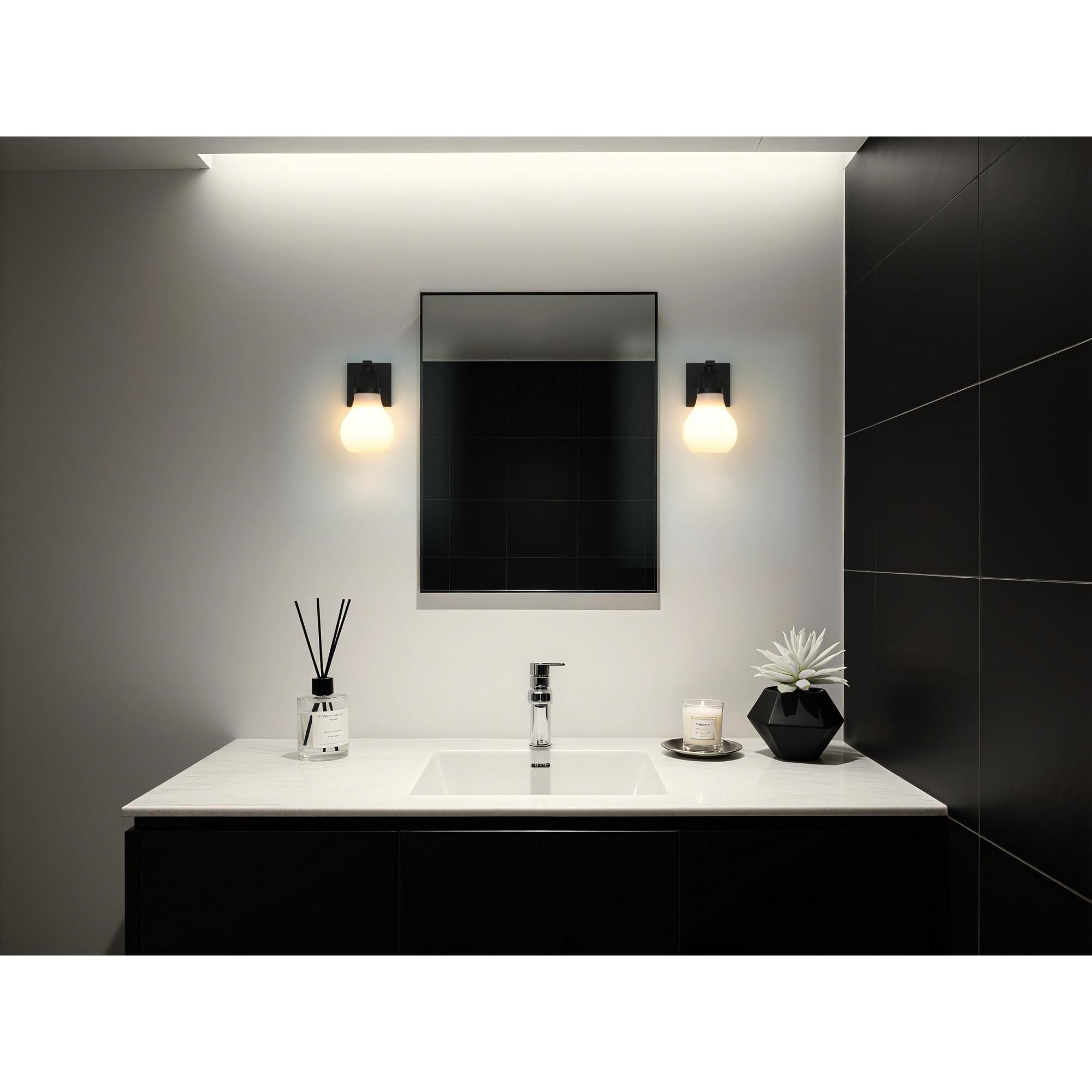 Mansfield 6 Inch Bath Vanity Light by Eglo Lighting