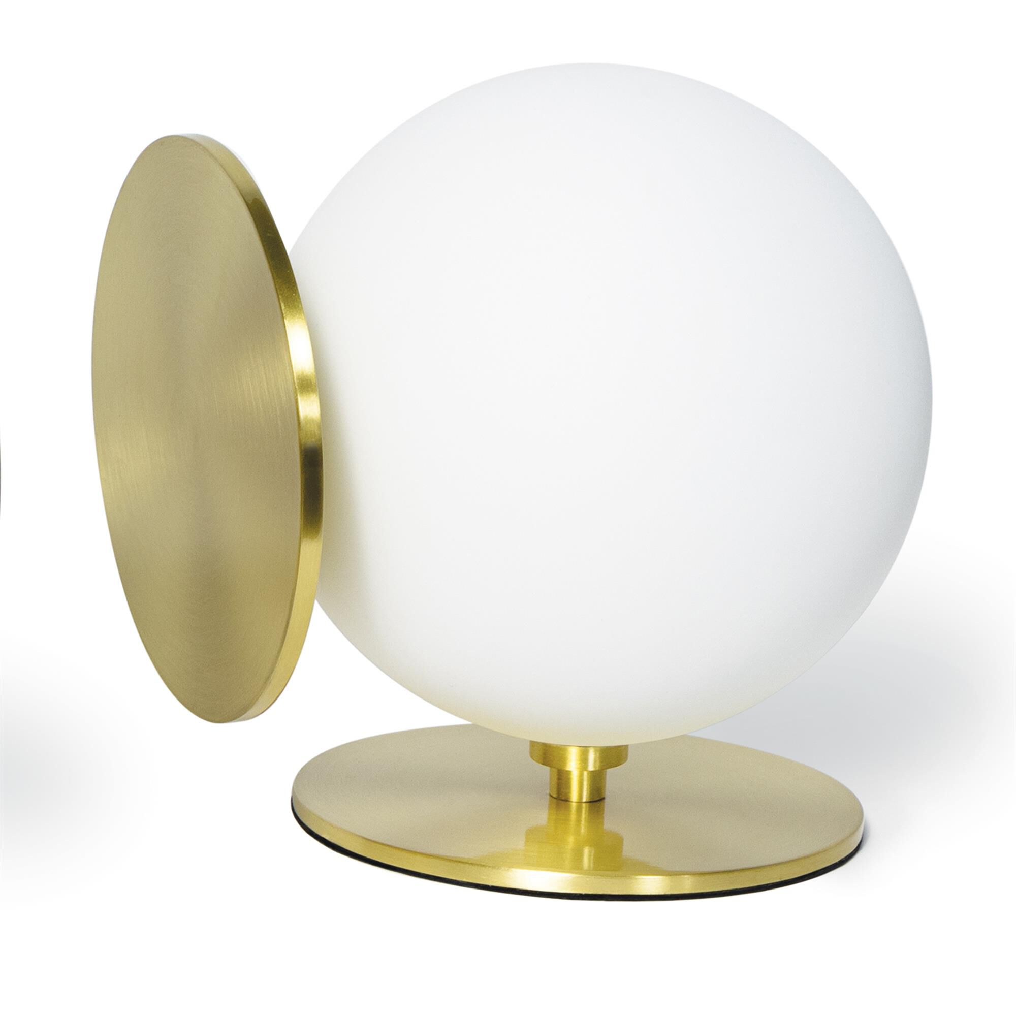 Shown in White finish and - None - shade