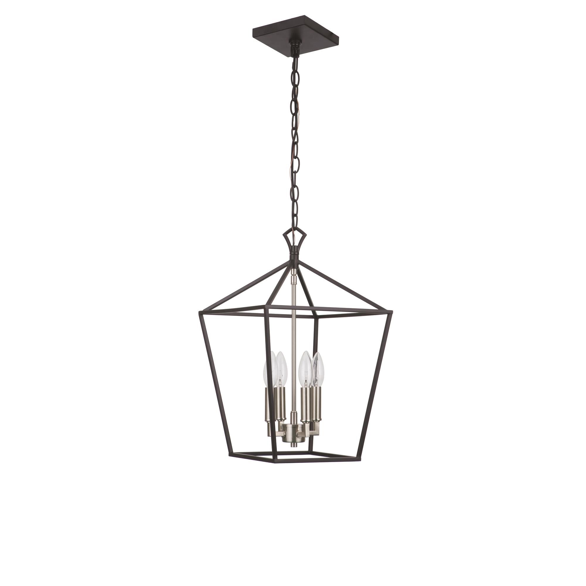 Shown in Flat Black/Brushed Polished Nickel finish