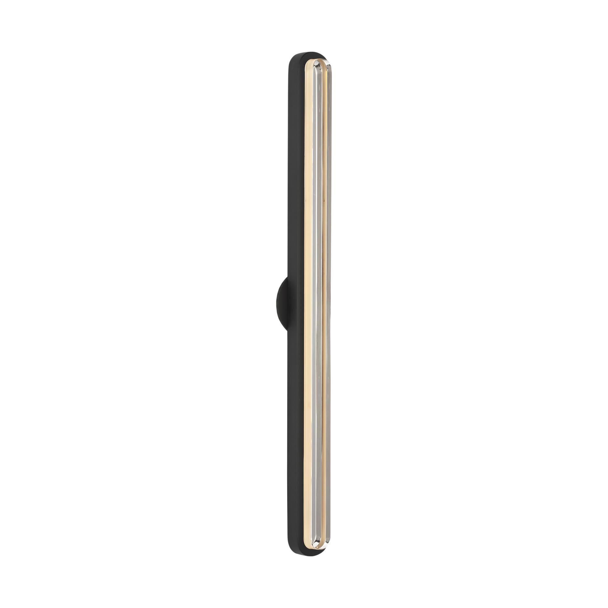 Shown in Nightshade Black finish and Clear Crystal glass