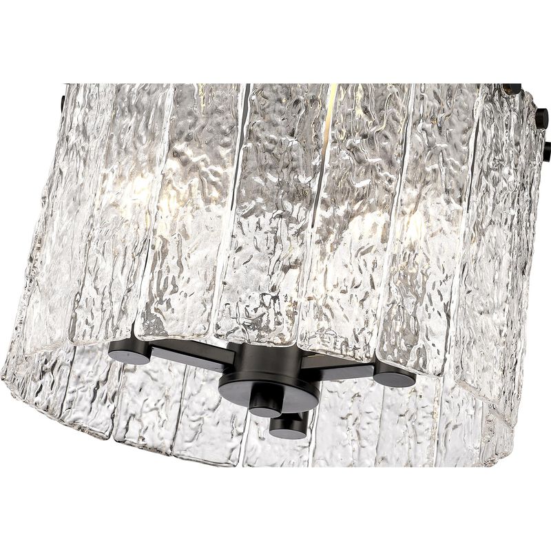Glacier 12 Inch 3 Light Flush Mount by Z-Lite
