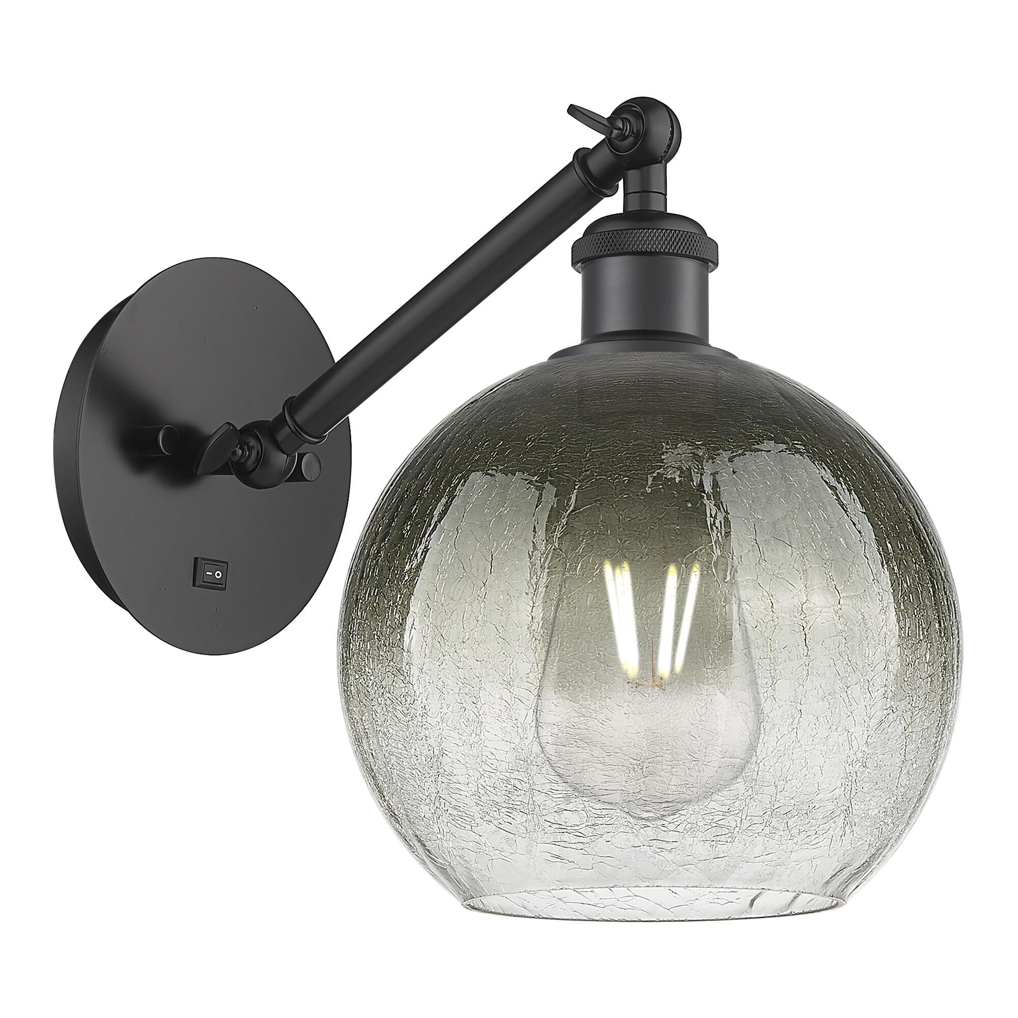 Shown in Matte Black finish and Slate glass