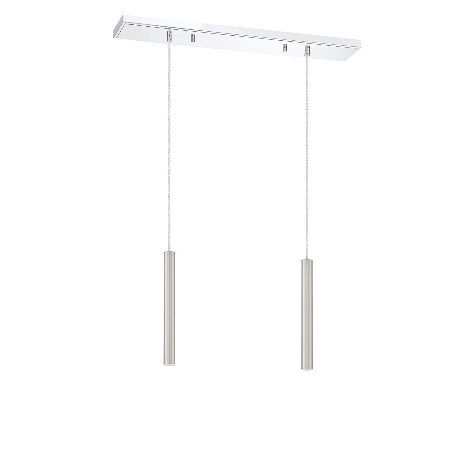 Shown in Chrome finish and Steel glass and Steel shade