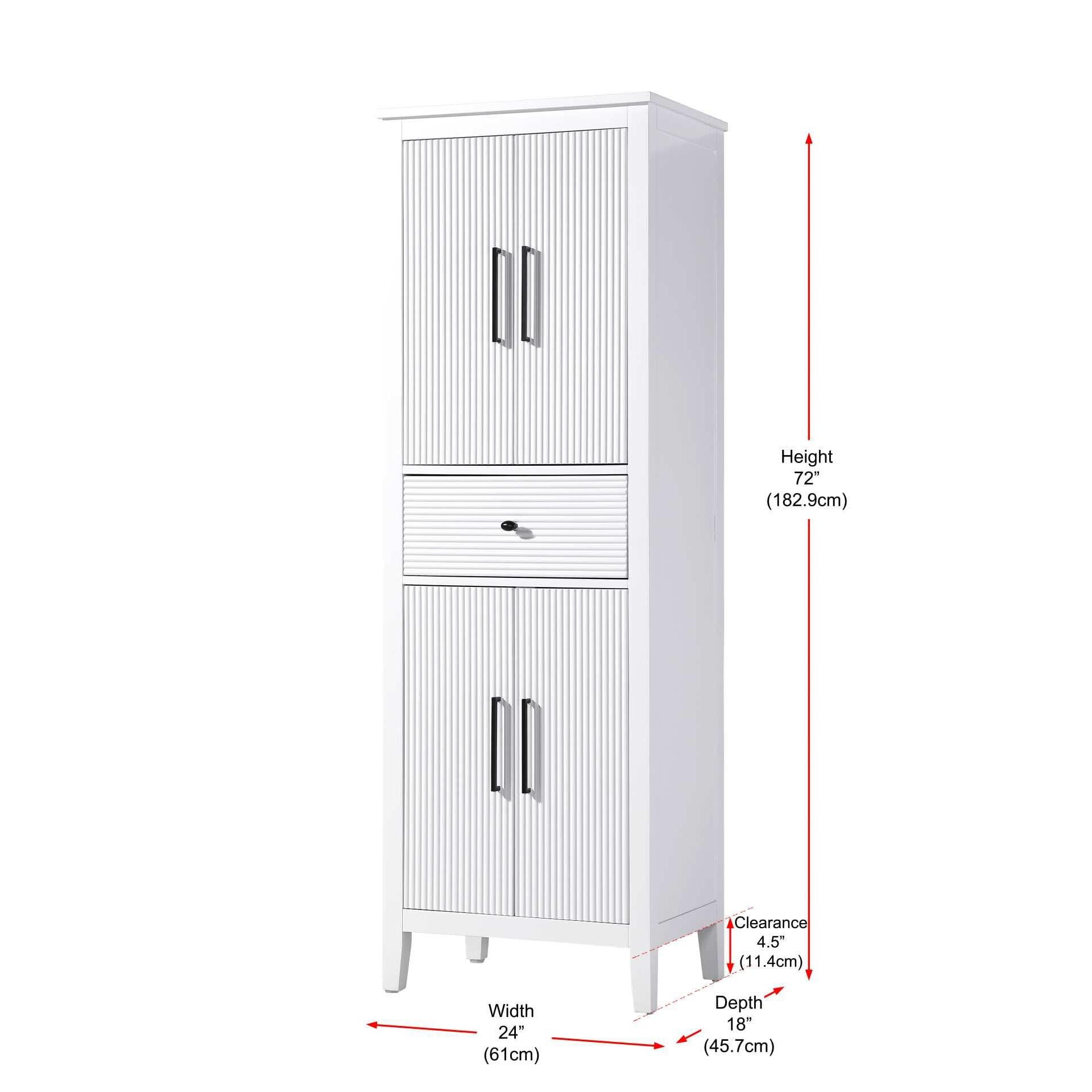 Shown in White finish