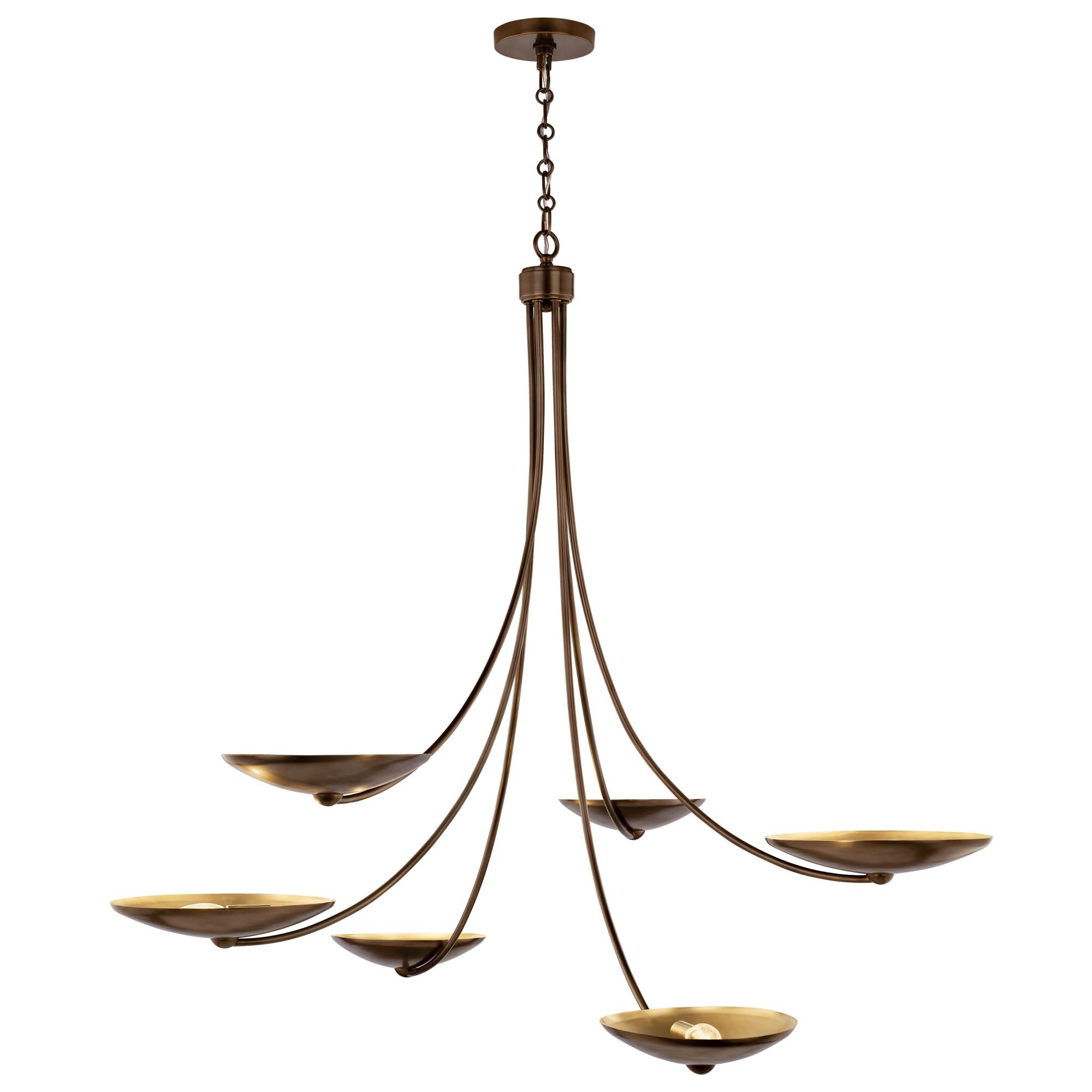 Shown in Lacquered Brass finish and Lacquered Brass and Lacquered Bronze shade