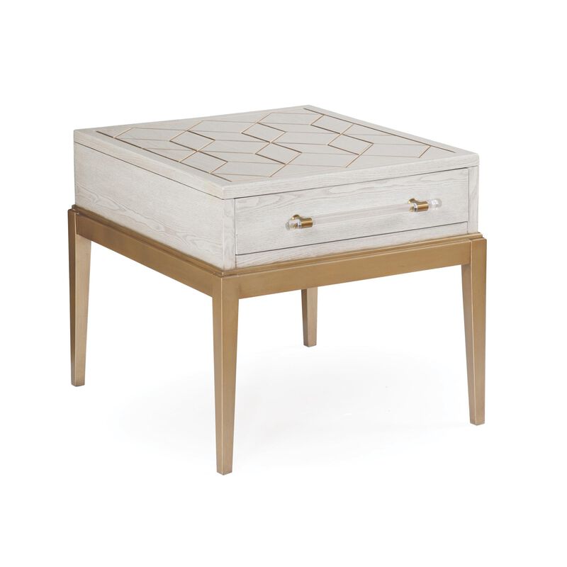 Perrine 28 Inch End Table by Bassett Mirror Company
