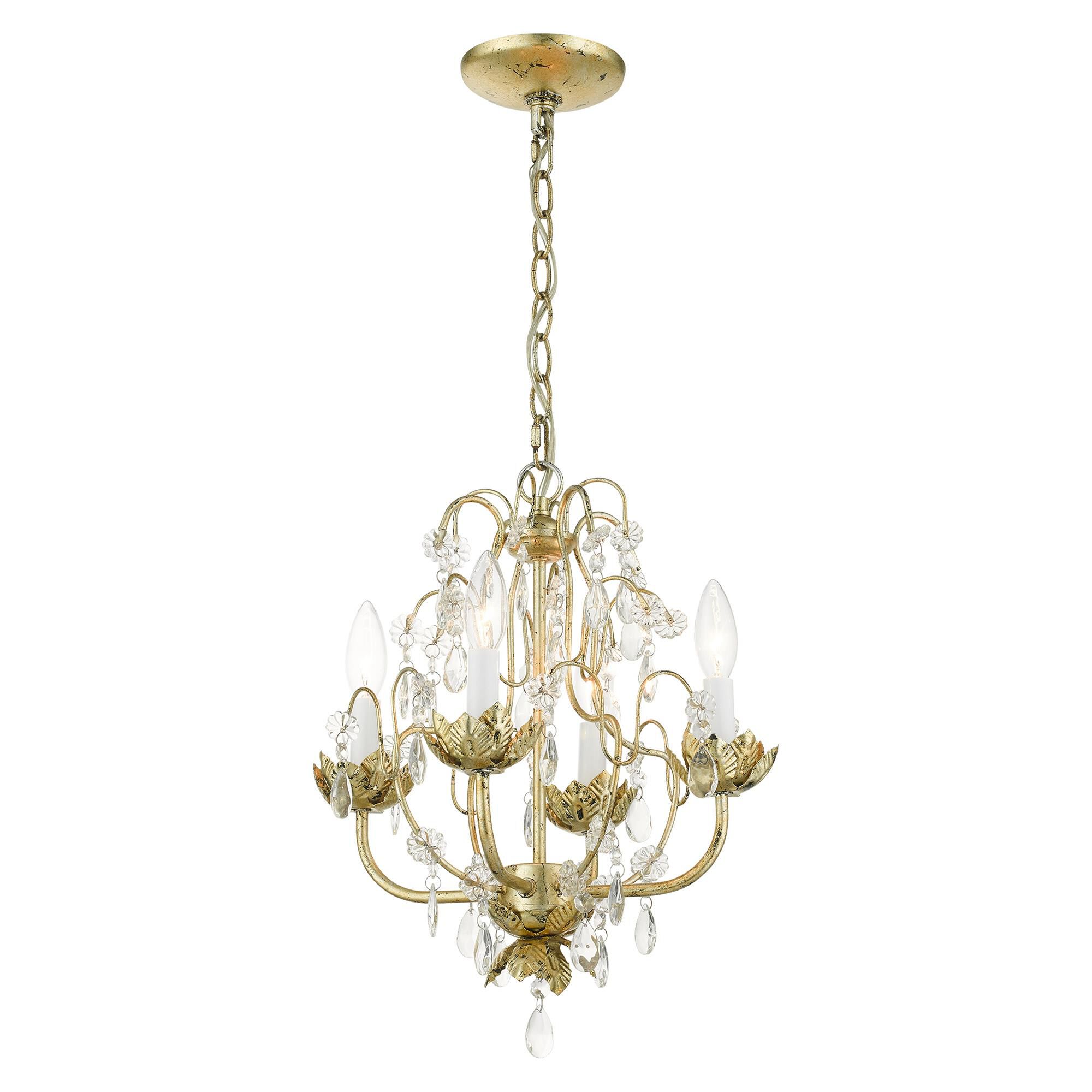 Acanthus 4 Light Mini Chandelier by Livex Lighting