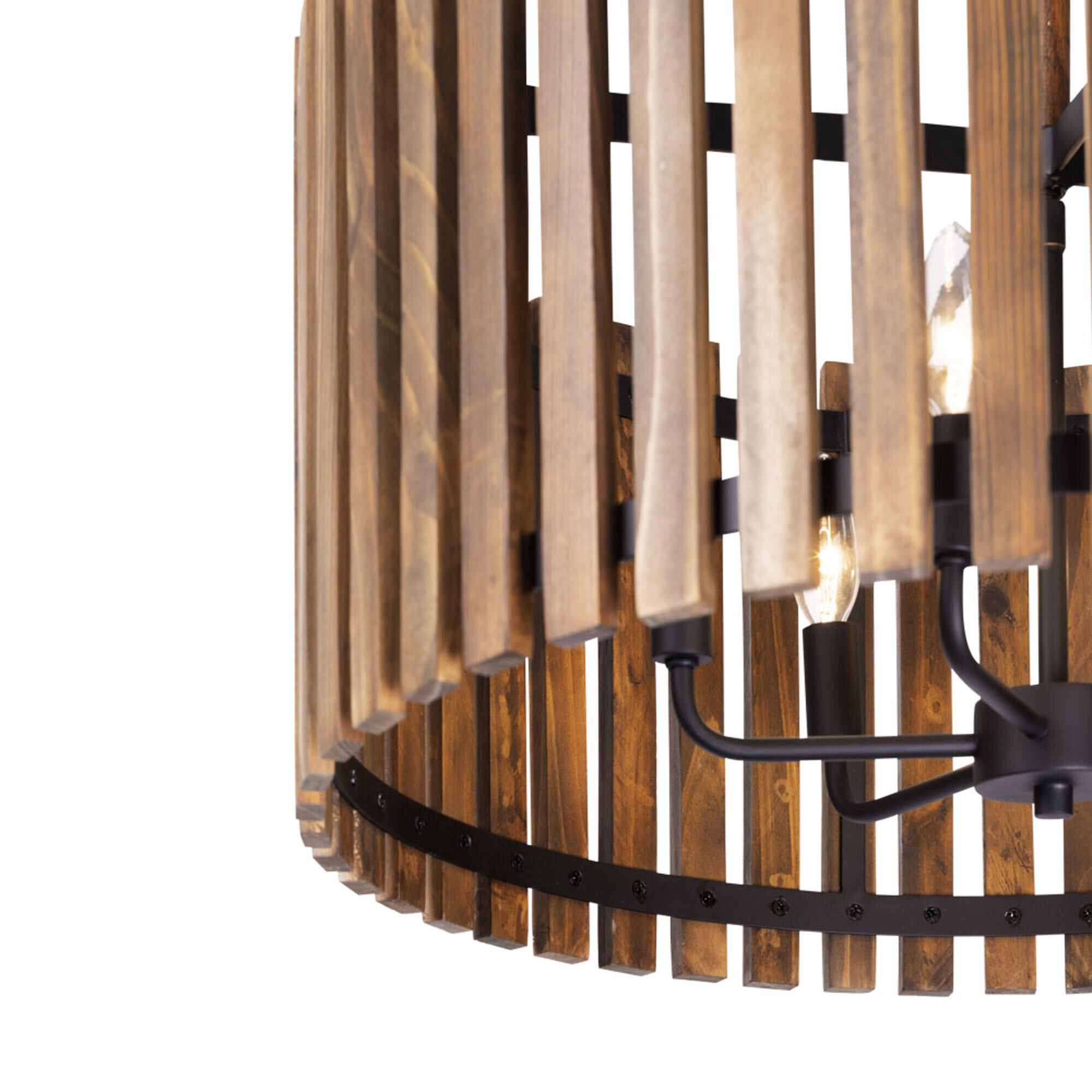 Shown in Matte Black/Medium Walnut finish