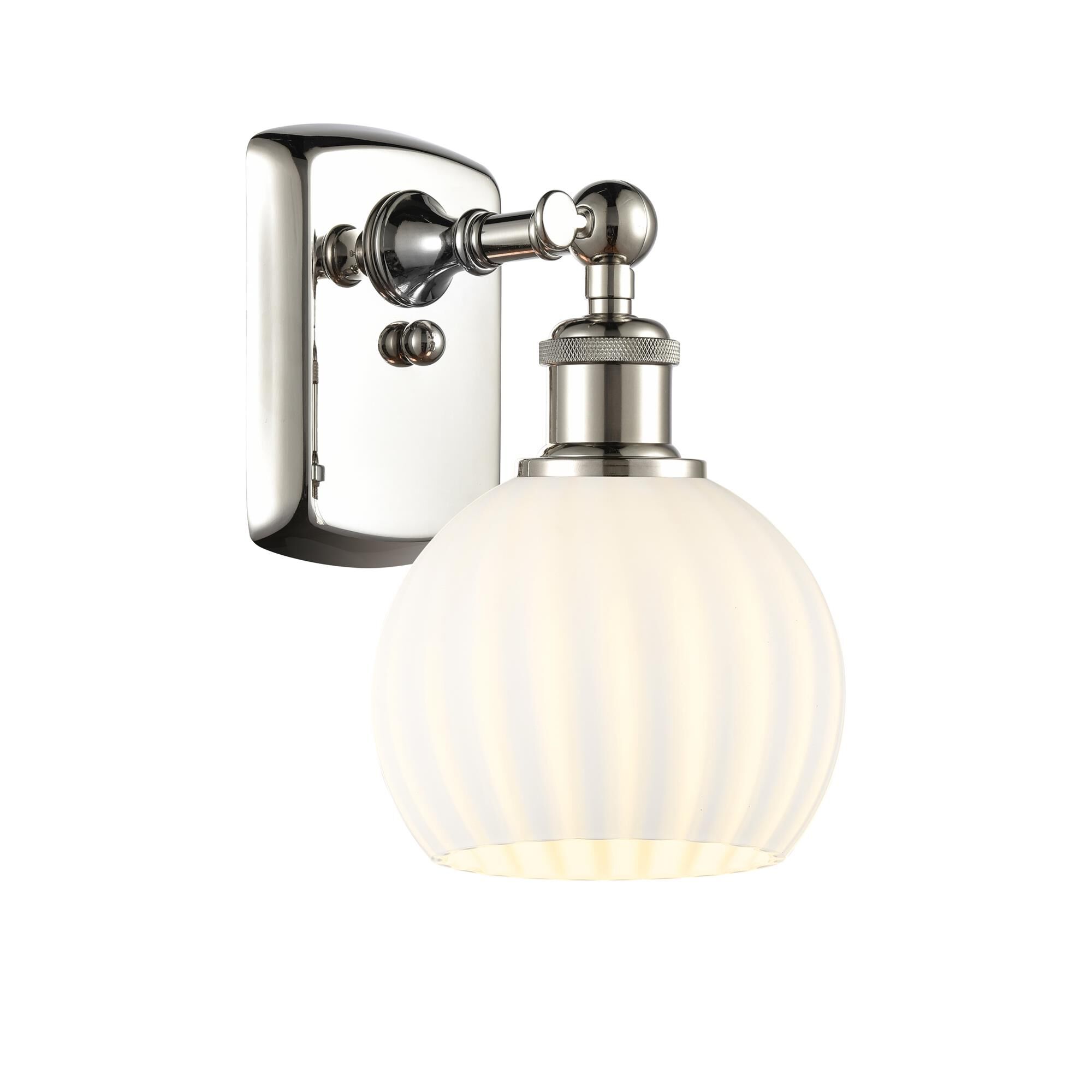 Bruno Marashlian White Venetian 6 Inch Wall Sconce by Innovations Lighting
