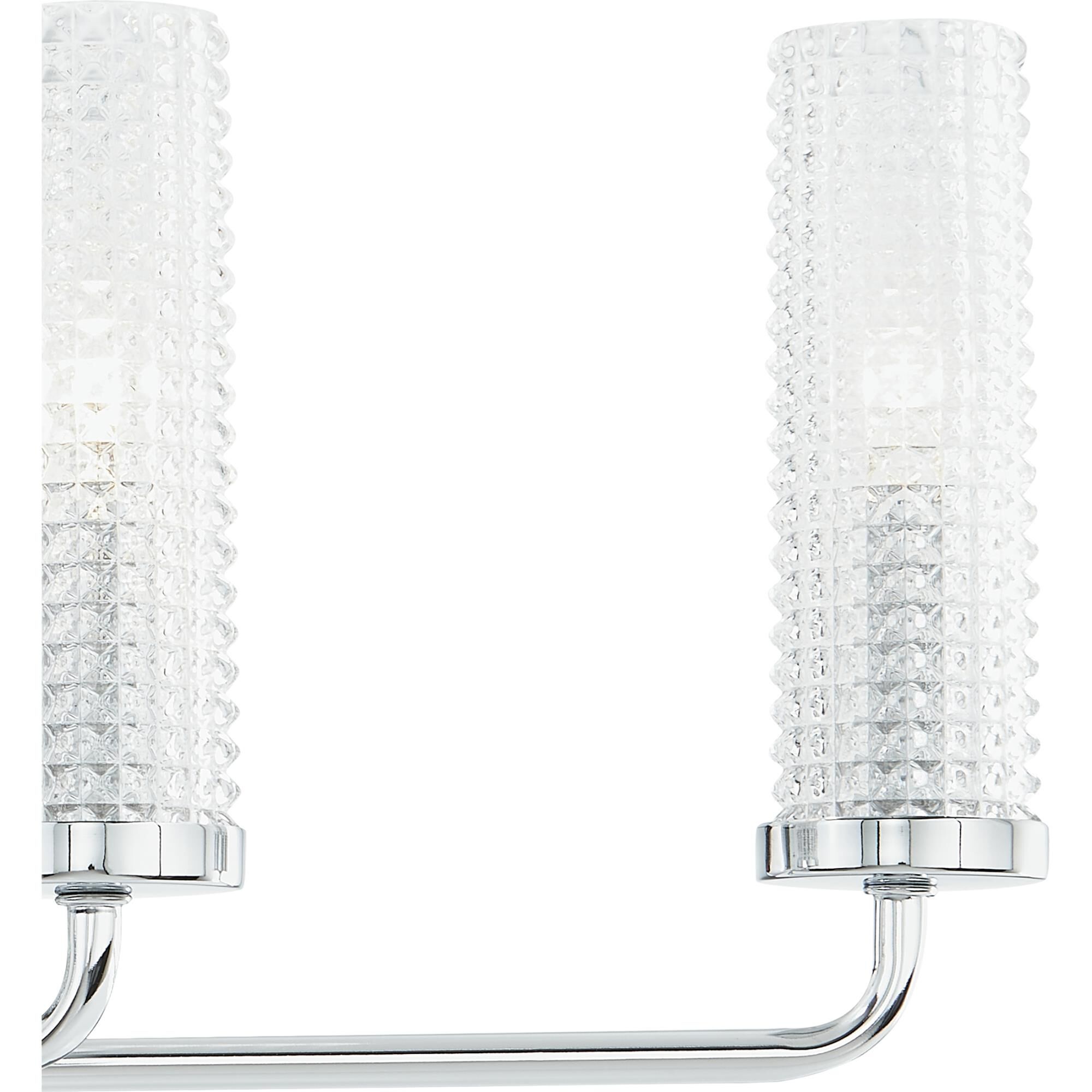 Shown in Polished Chrome finish and Clear Glass shade