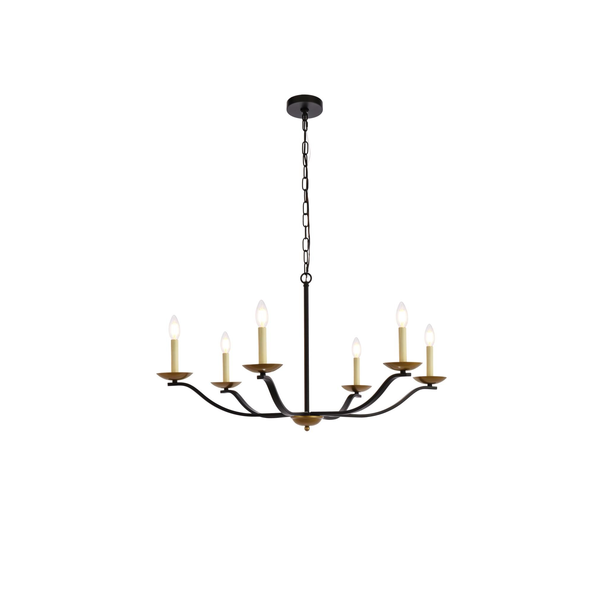 Shown in Black and Brass finish